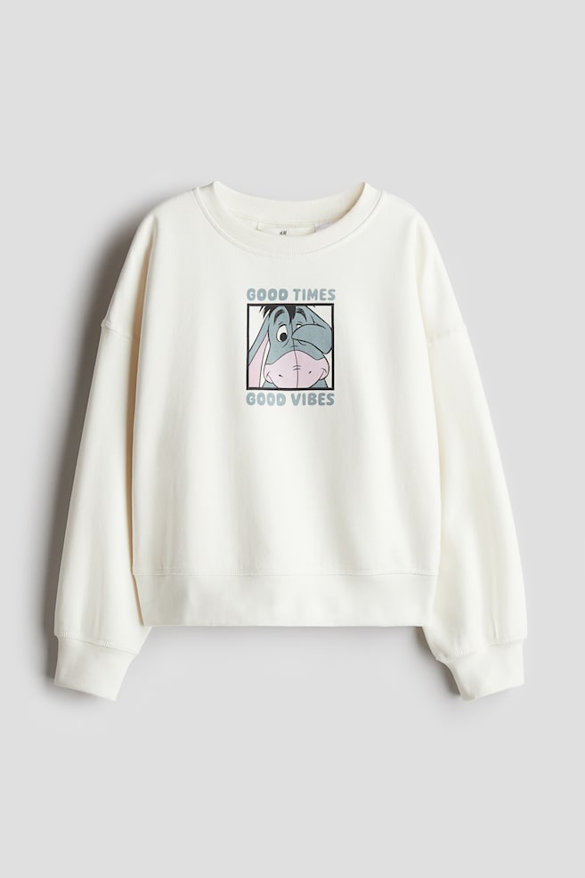 Print-motif sweatshirt - White/Winnie the Pooh/White/Snoopy/Light grey/Snoopy/Light grey/SmileyWorld® - 1