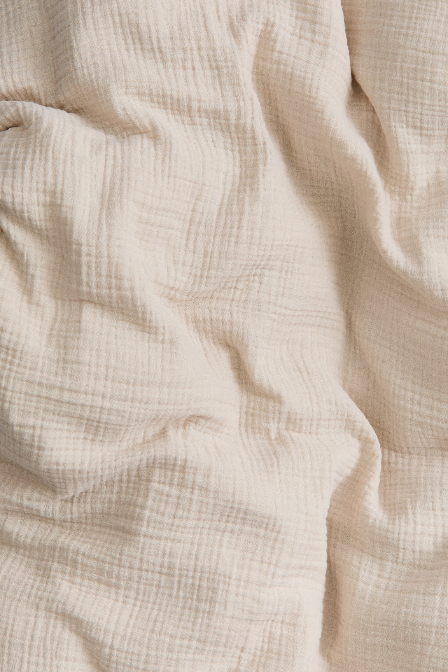 Muslin double duvet cover set - Light beige/Dark brown/Mole/Brown/Old rose/Dark pink/Light mole/Dark green/Anthracite grey/Light dusty blue/Light dusty green/White/Black/Dark dusty orange - 3