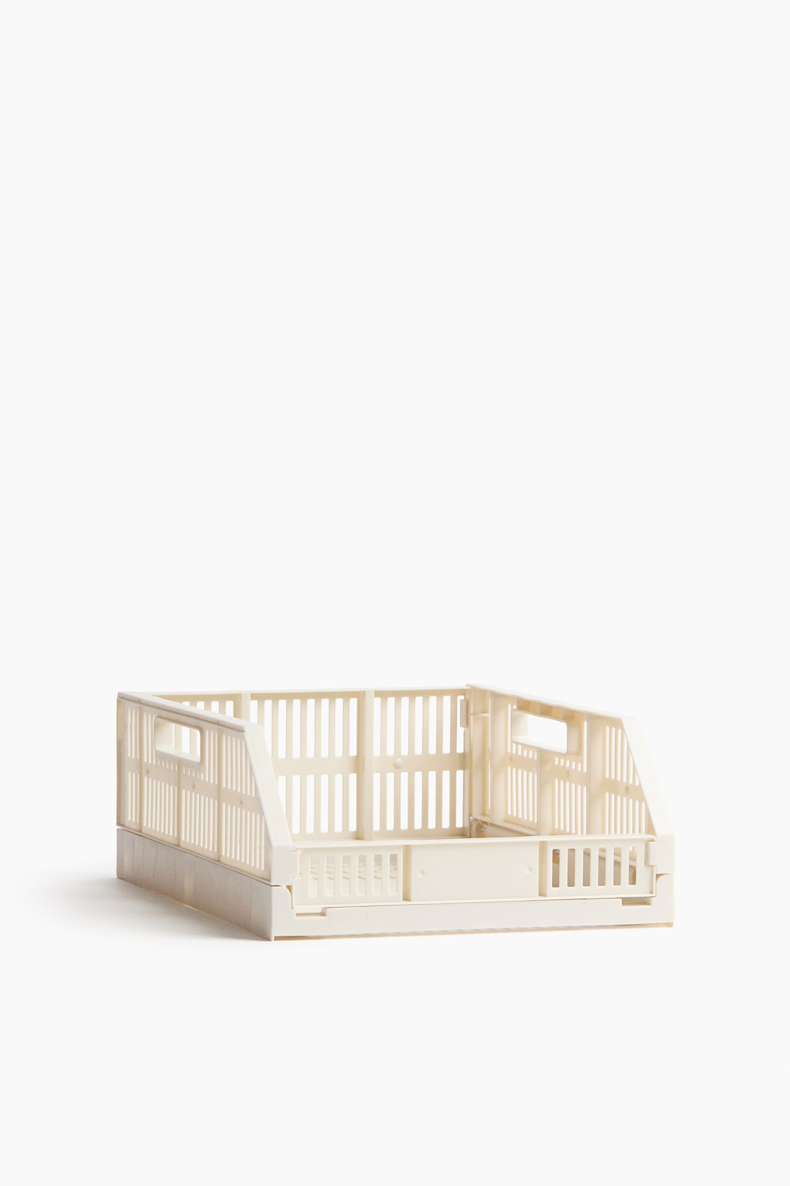Foldable plastic paper organiser - Light beige/Light pink - 1