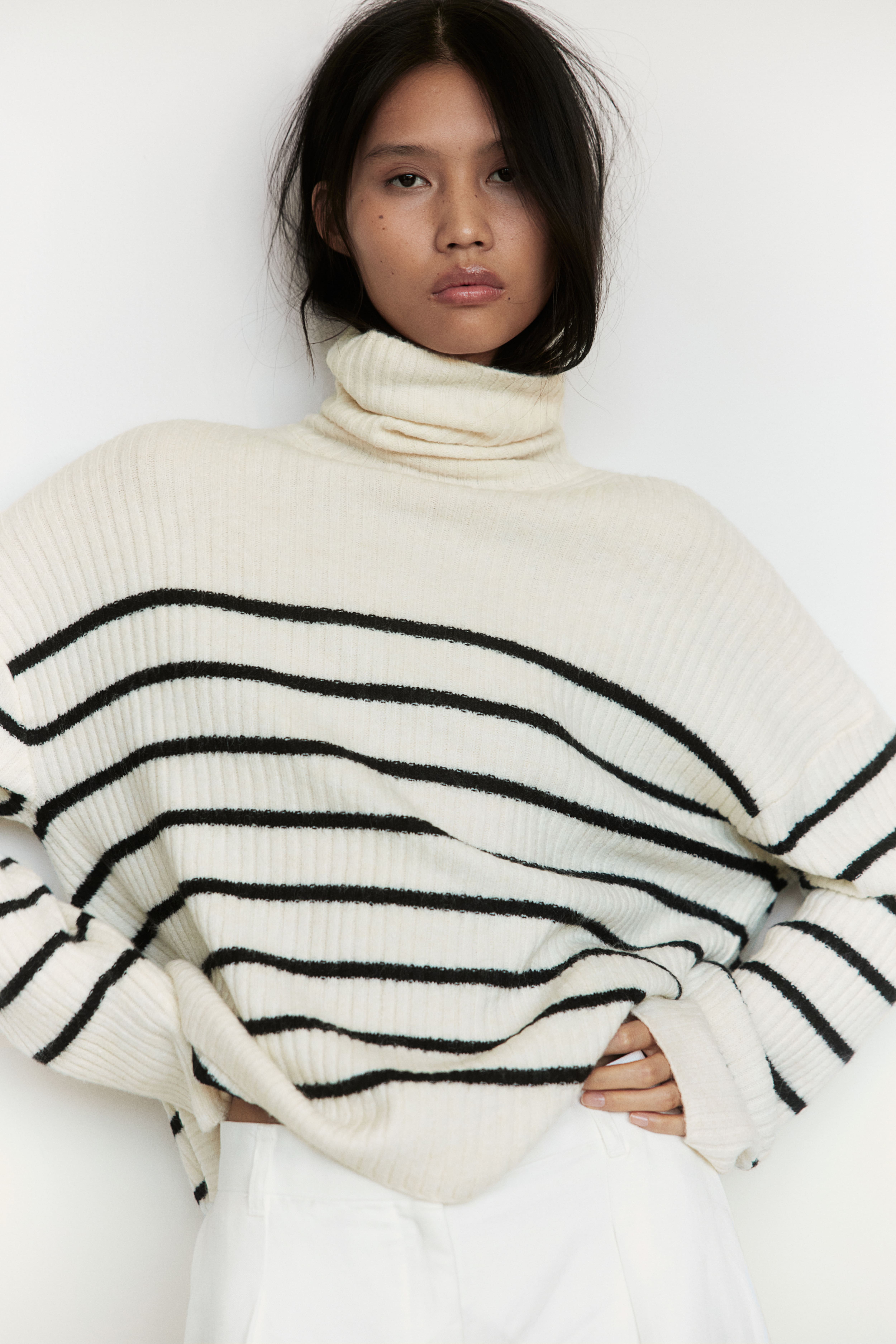 H M Ladies Oversized Turtleneck Sweater