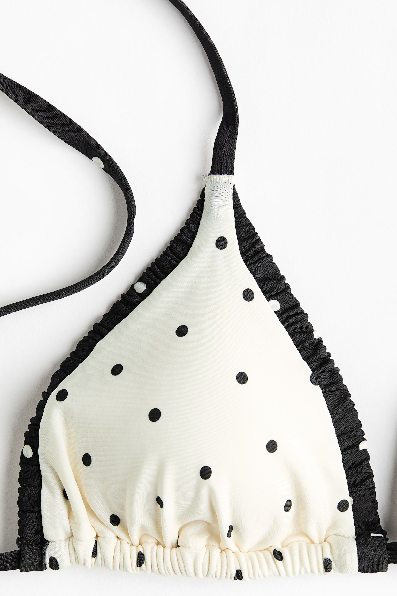 Padded triangle bikini top - White/Polka dot/White/Floral/Pink - 3