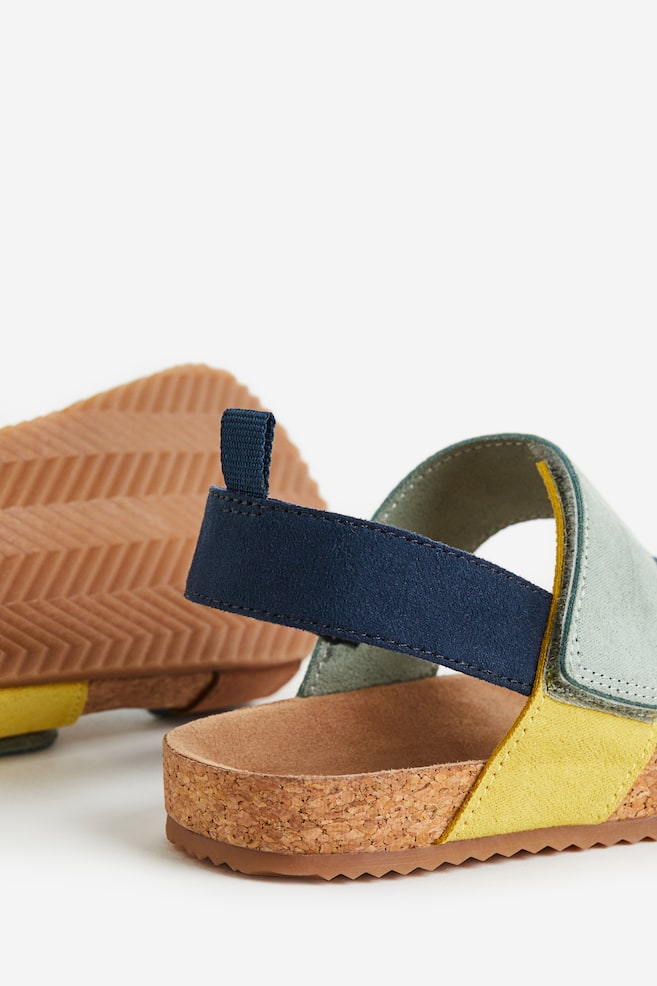 Sandals - Dusty blue/Block-coloured - 3