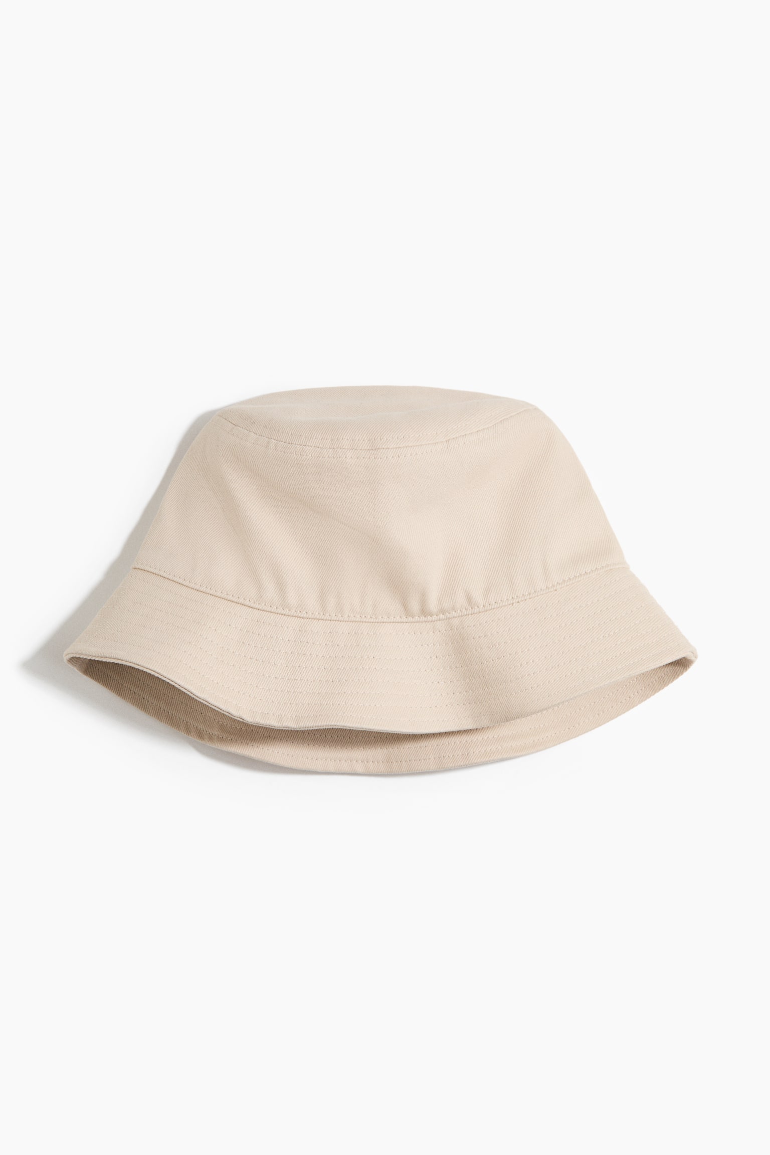 Cotton Bucket Hat - Beige/Black