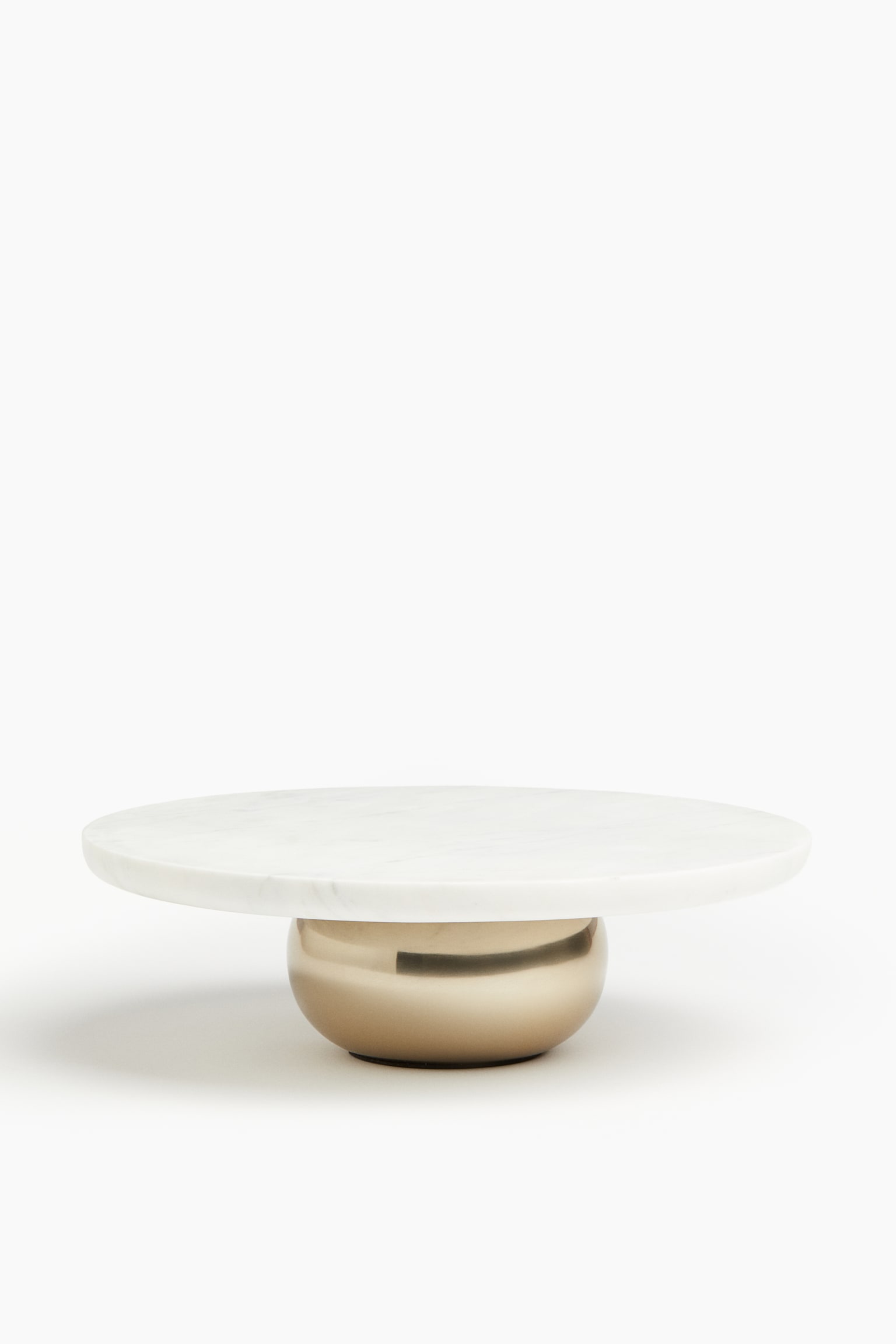 Marble cake stand - White