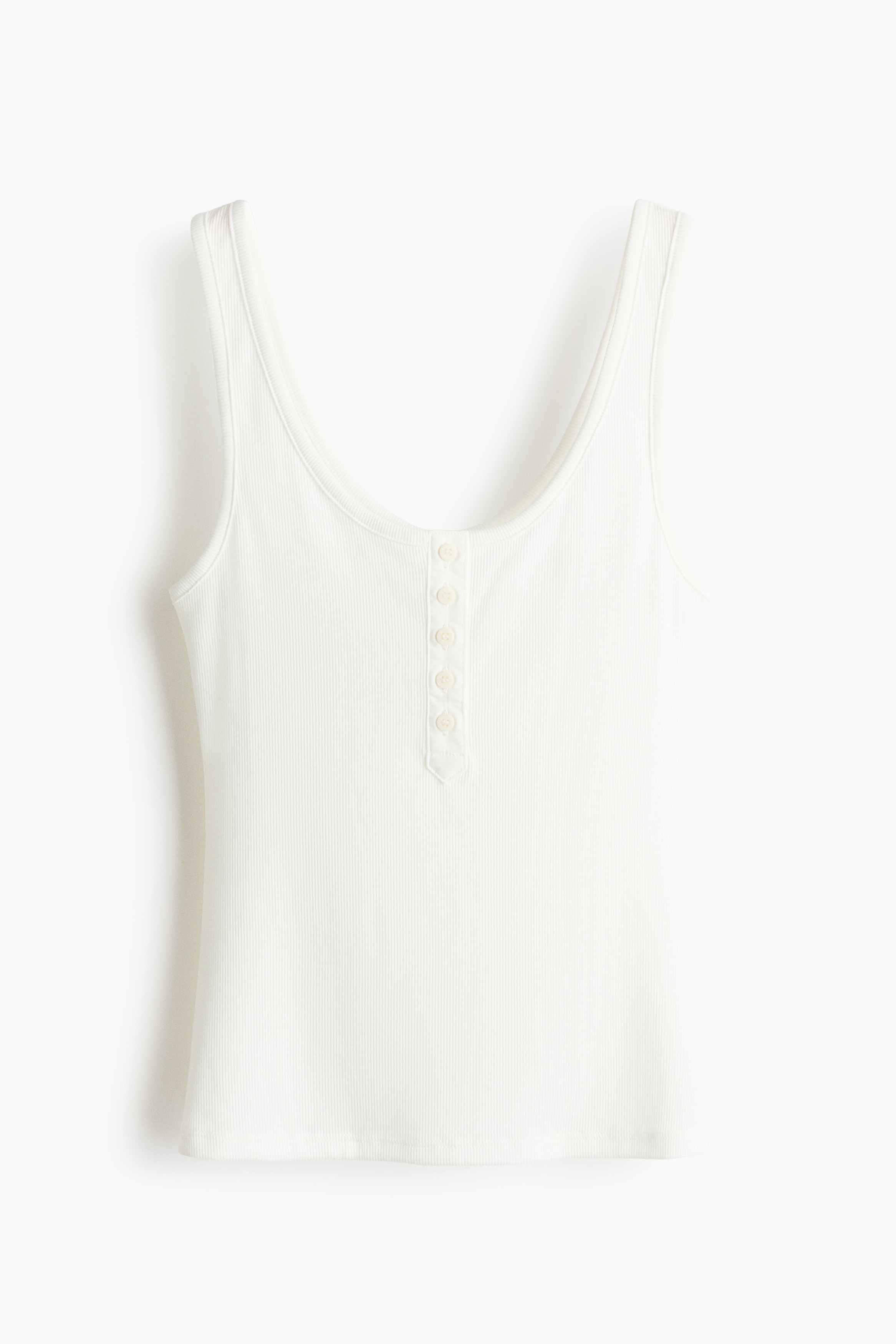 Ribbad topp - Vit/Khakigrön/Svart/Beige