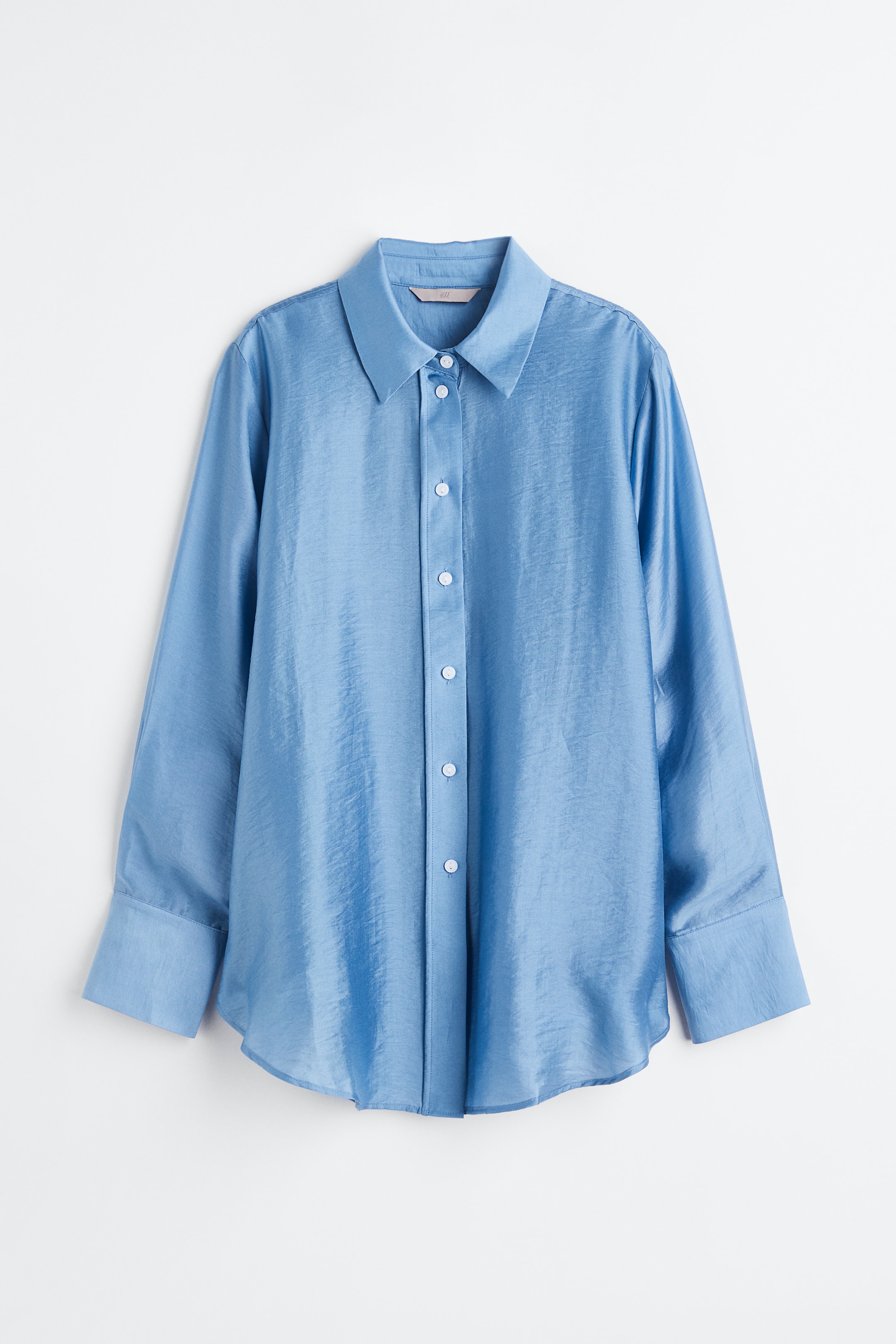 Xem ảnh lớn hơn: Áo sơ mi dáng thoải mái - Màu xanh dương nhạt - Ladies | H&M VN 1