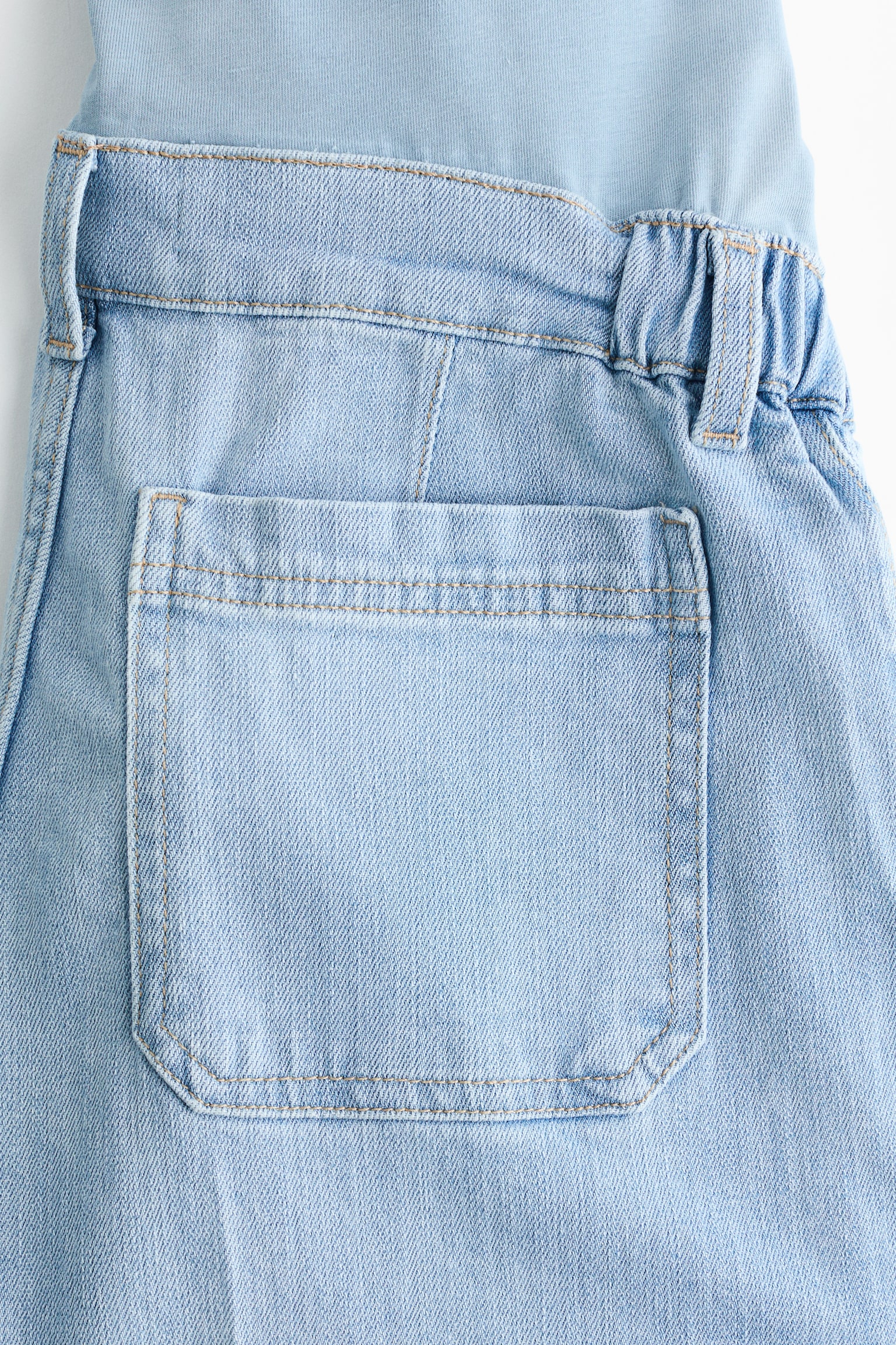 Женские джинсы H&M Mama Wide Leg, цвет: Светлый джинсовый синий — фото 5