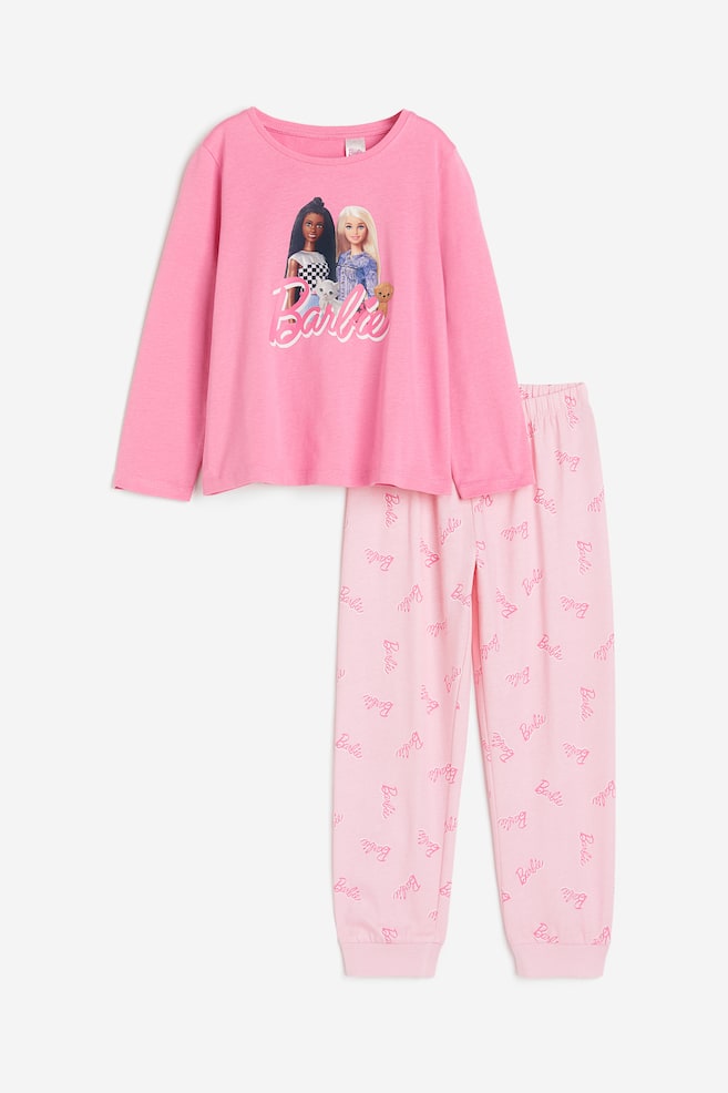 Pyjama en jersey - Rose/Barbie/Violet/La Pat' Patrouille/Violet/La Reine des neiges/Rose clair/Wish - 1