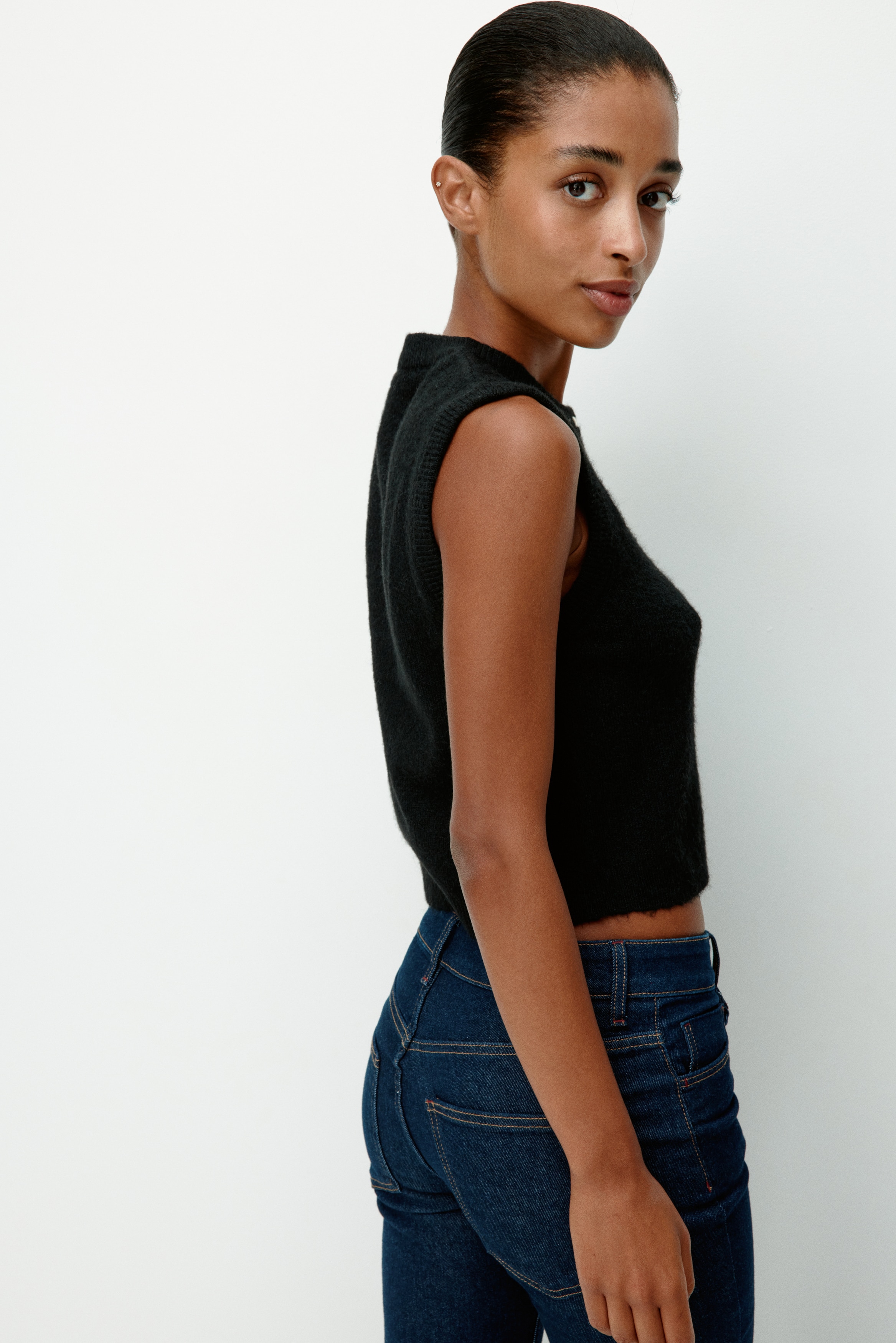 Knitted waistcoat