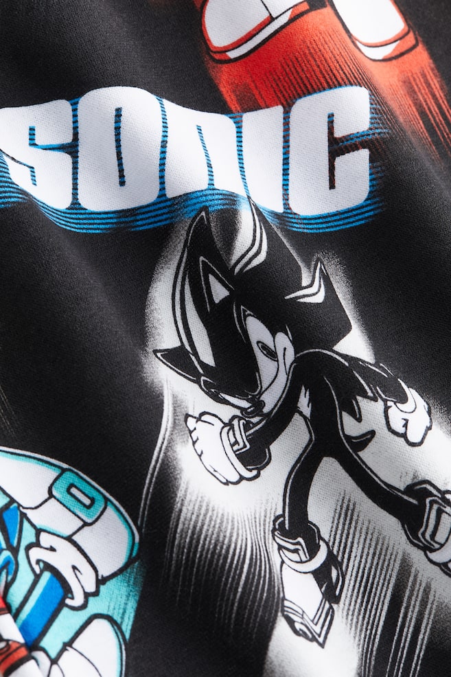 Oversized sweatshirt med tryk - Sort/Sonic the Hedgehog/Lys beige/Pokémon/Sort/Spider-Man/Kakigrøn/Jurassic World/dc/dc/dc/dc/dc - 2