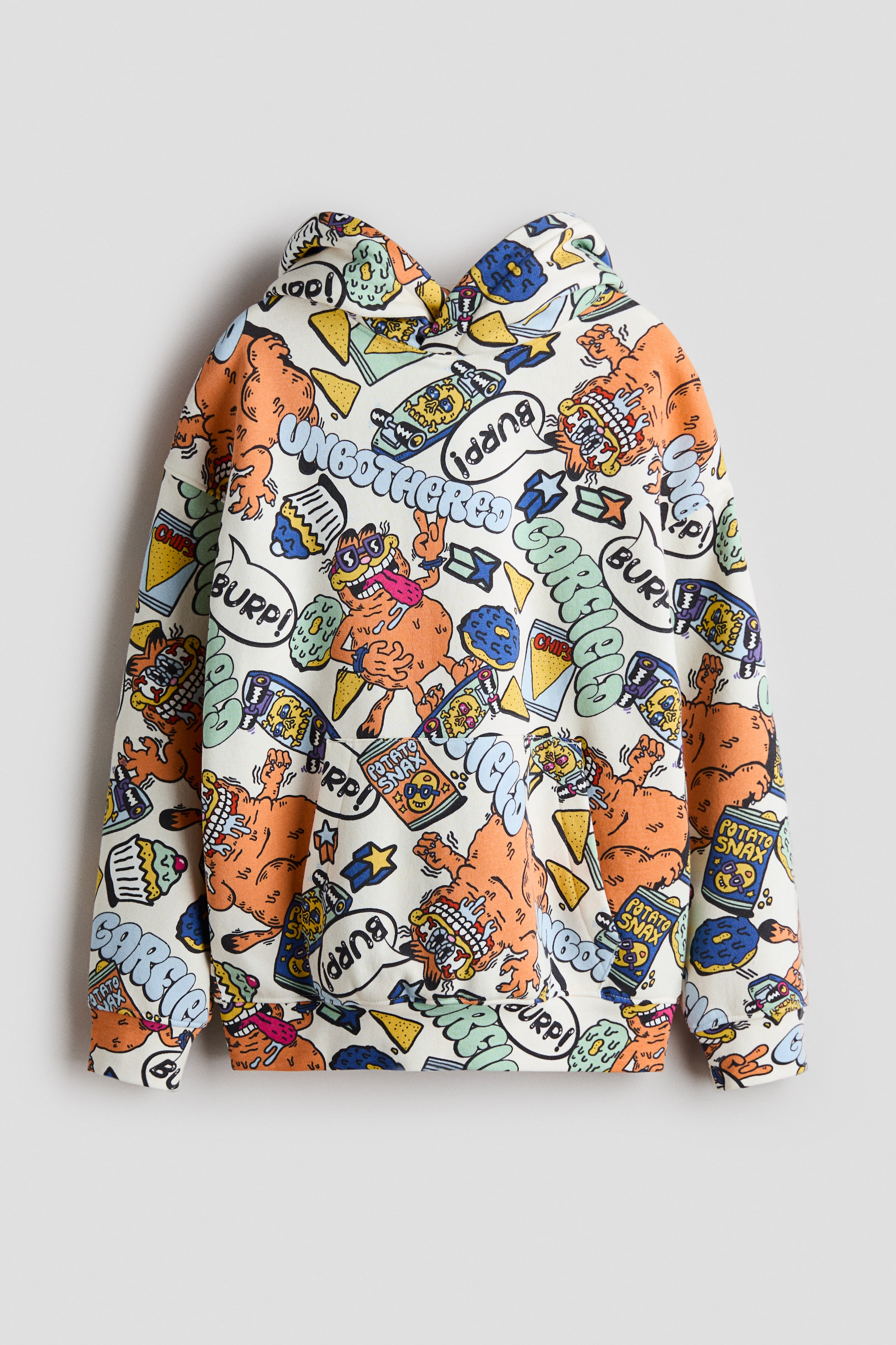Ver imagen más grande: Sudadera estampada con capucha - Blanco/Garfield - NIÑOS | H&M ES 1