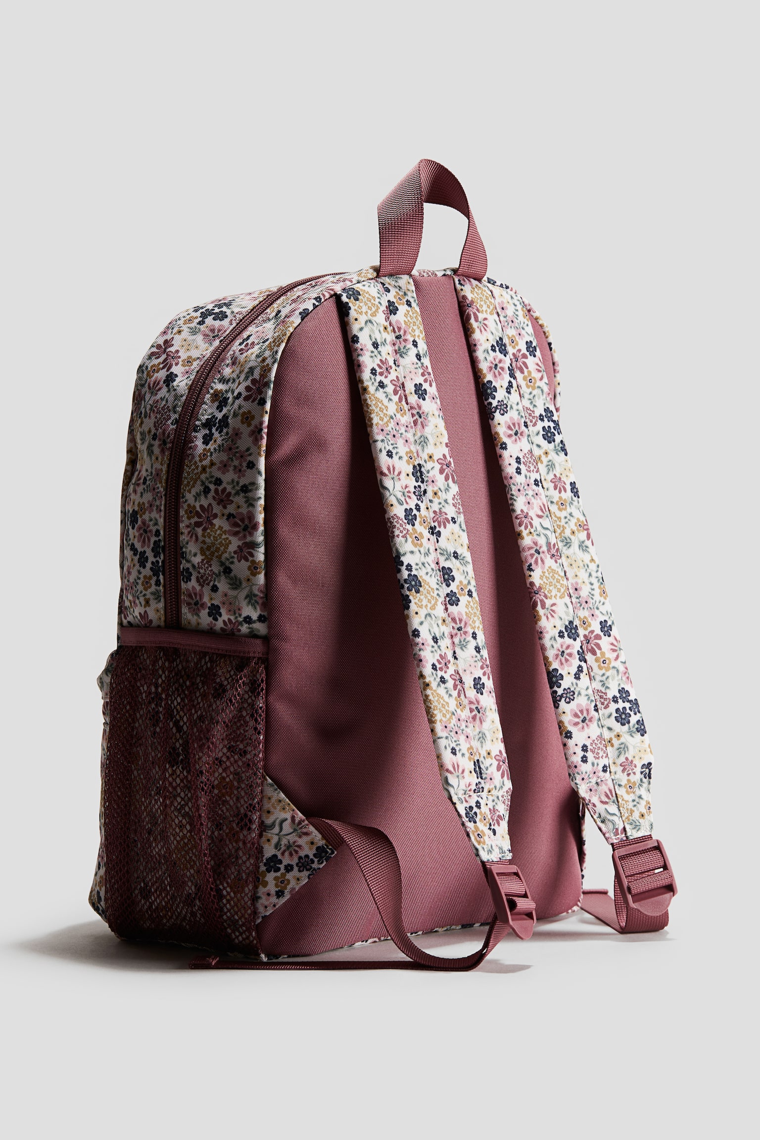 Patterned backpack - White/Floral/Dark green/Dinosaurs/Light pink/Leopard print - 4