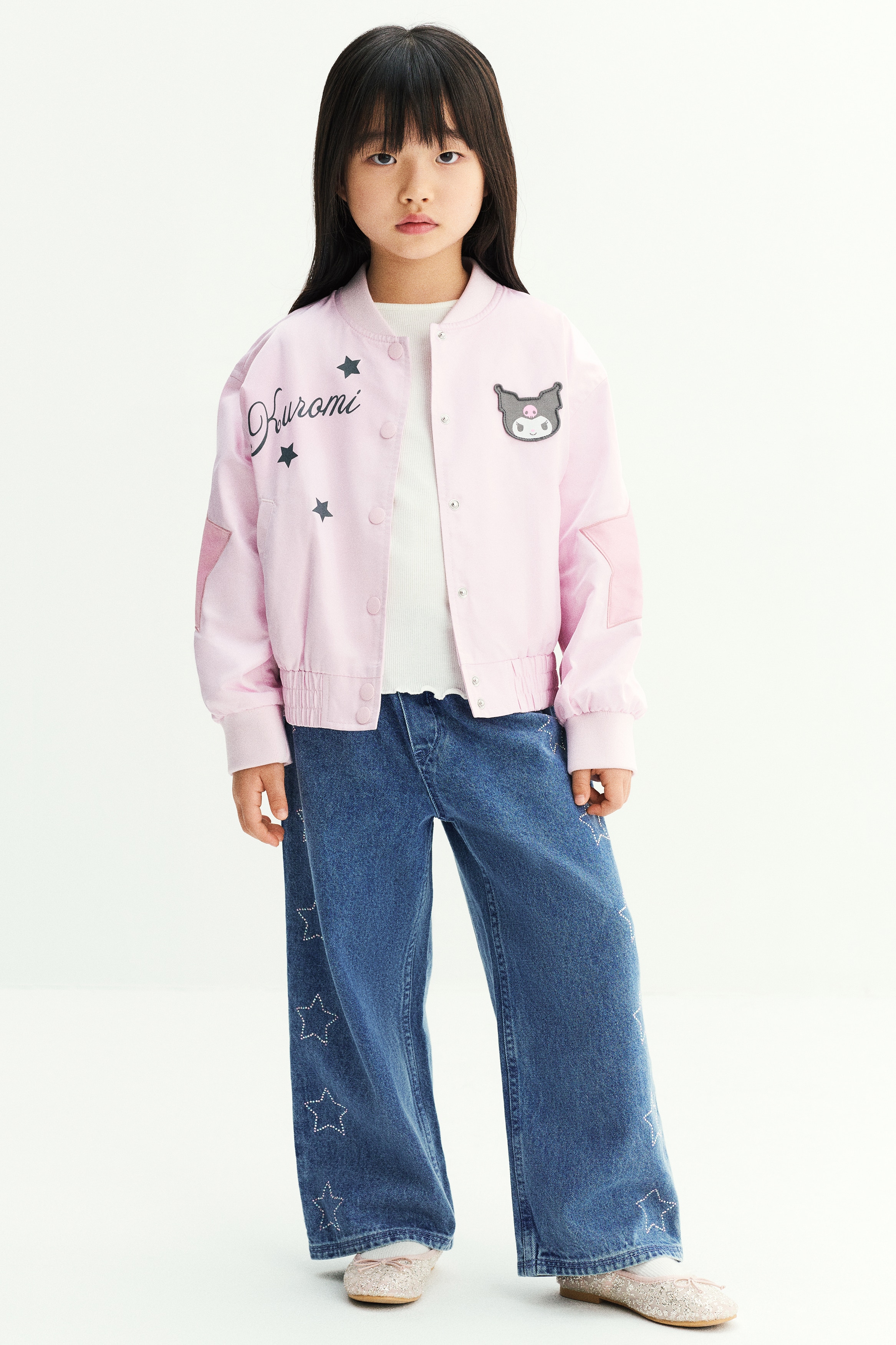 デザインスタジャン - ライトピンク／クロミ - Kids | H&M JP