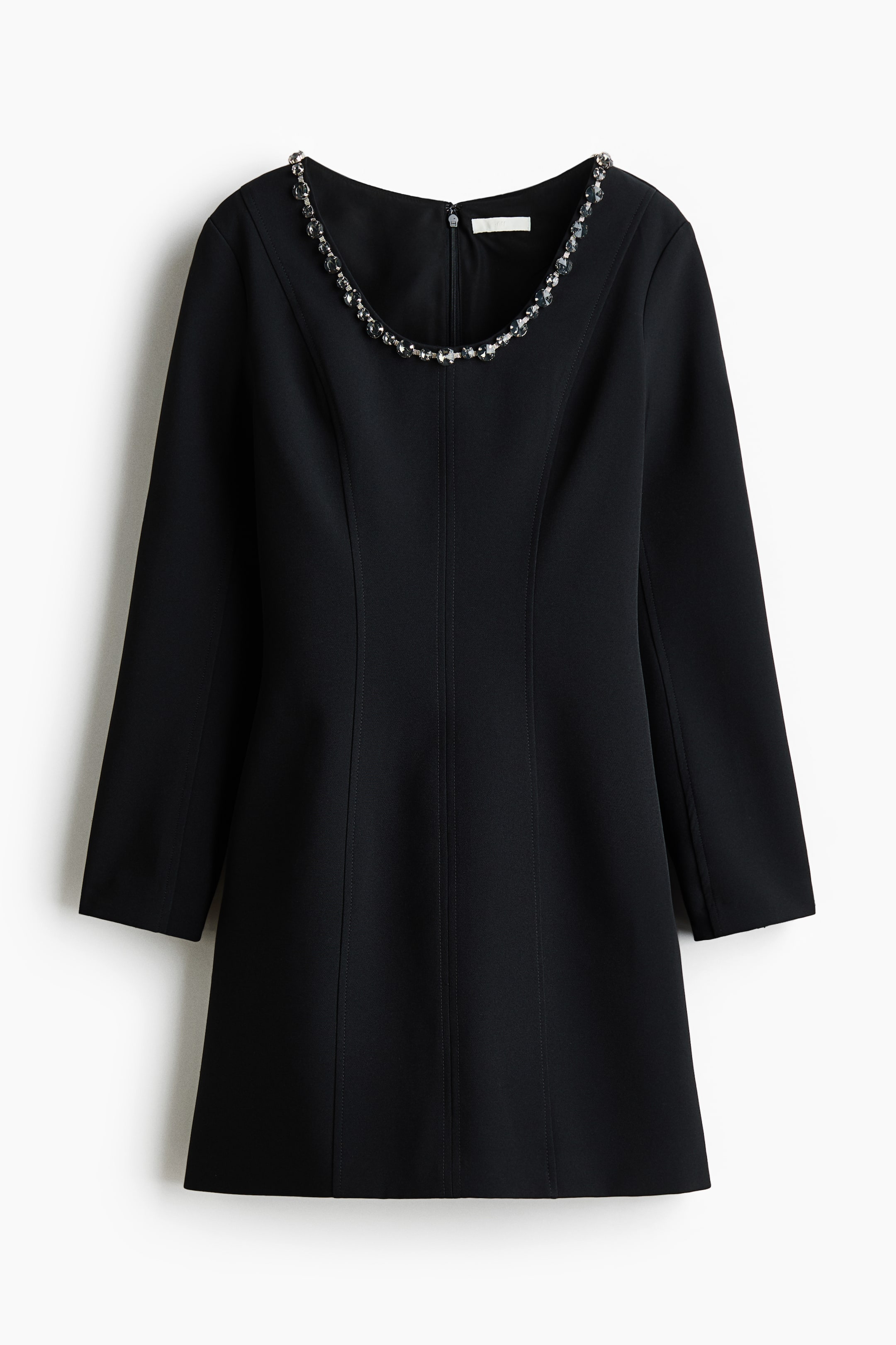 Ampliar la imagen: Vestido con pedrería - Negro - Ladies | H&M MX 1