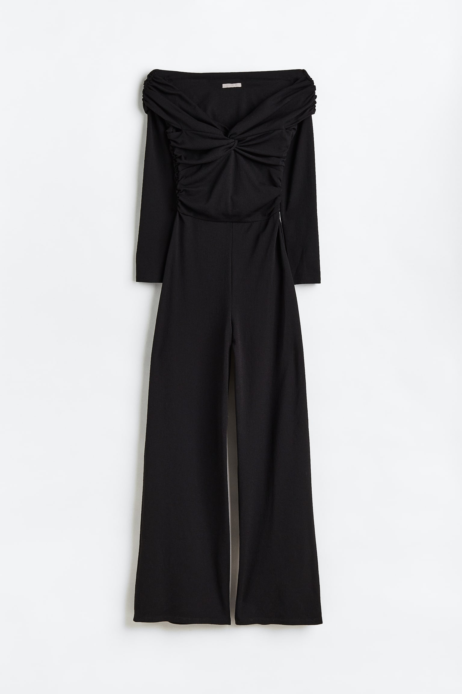 Off The Shoulder Jumpsuit - Black