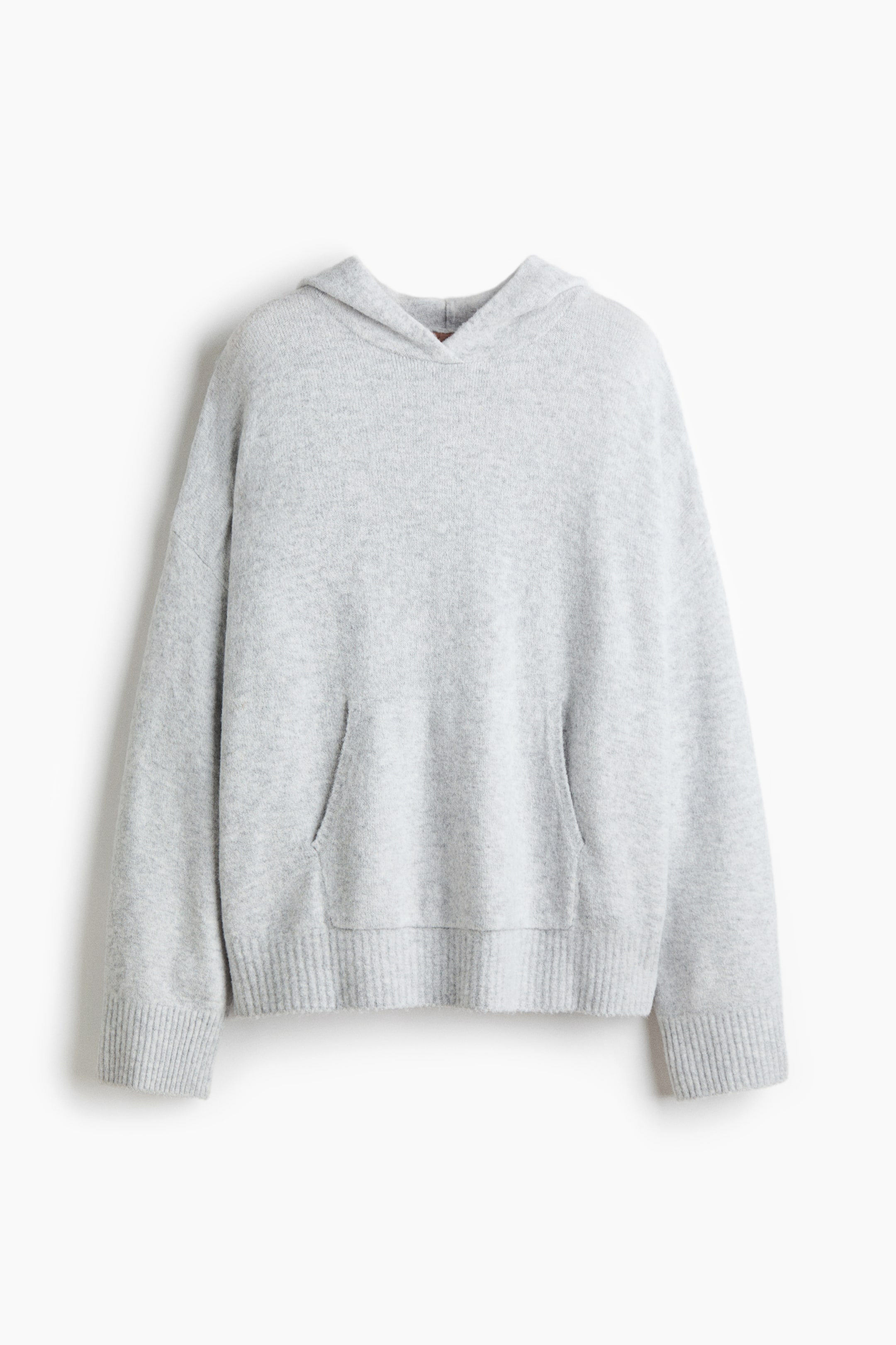 View larger image: Knitted hoodie - Light grey marl - Ladies | H&M IE 6