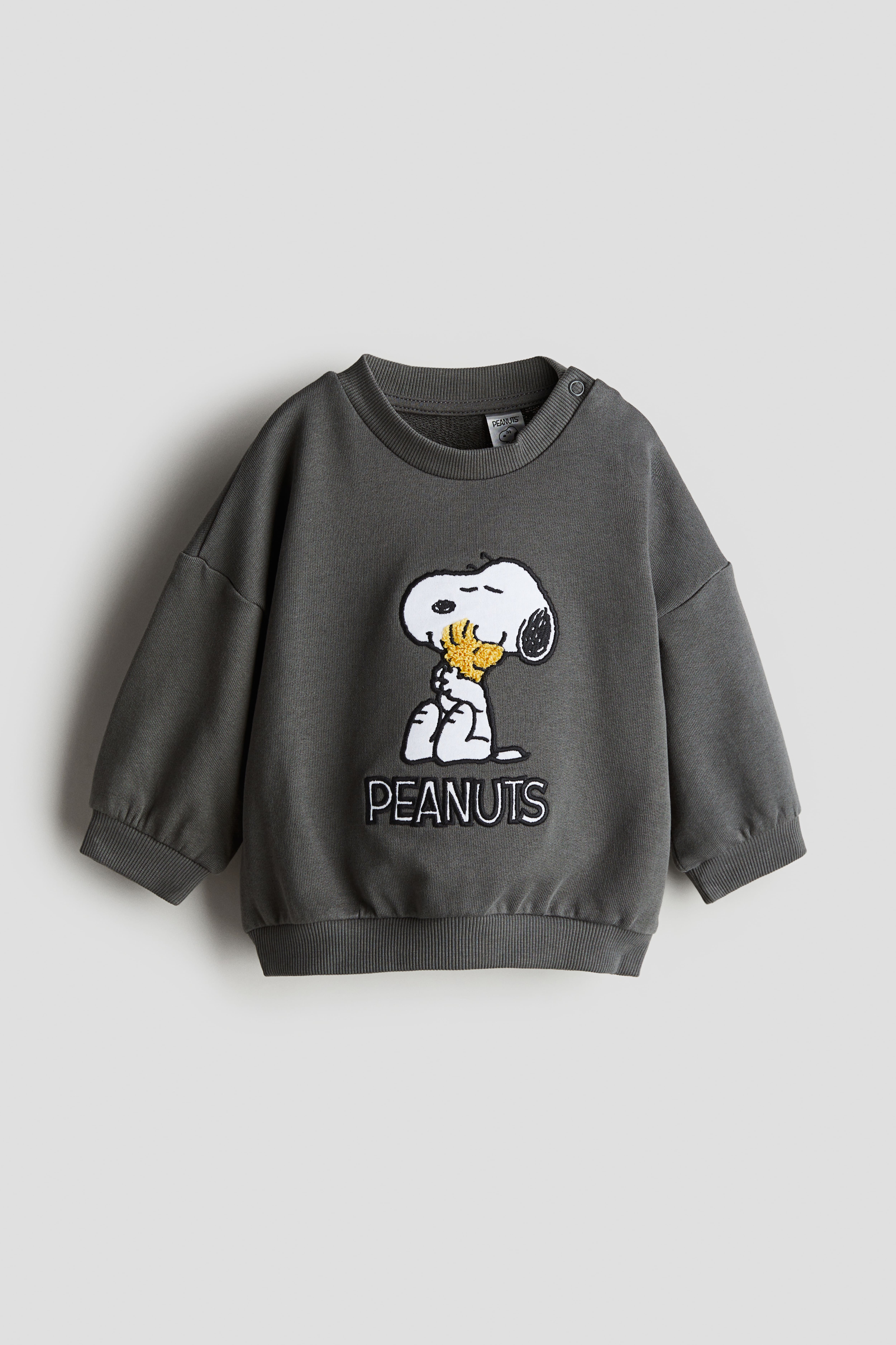 Baby Gray Sweatshirt with Motif Size 18M 12 18M H M