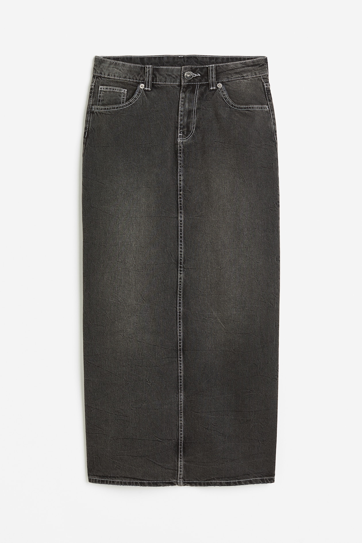 Denim Skirt Dark gray Ladies H&M US