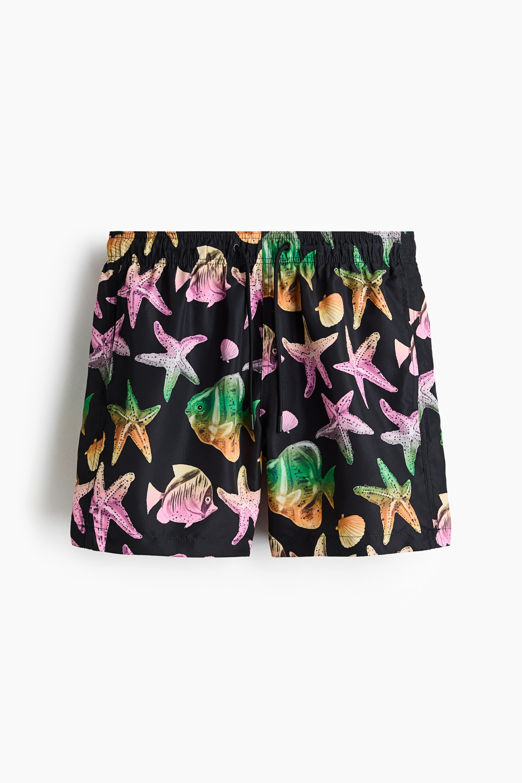 Patterned swim shorts