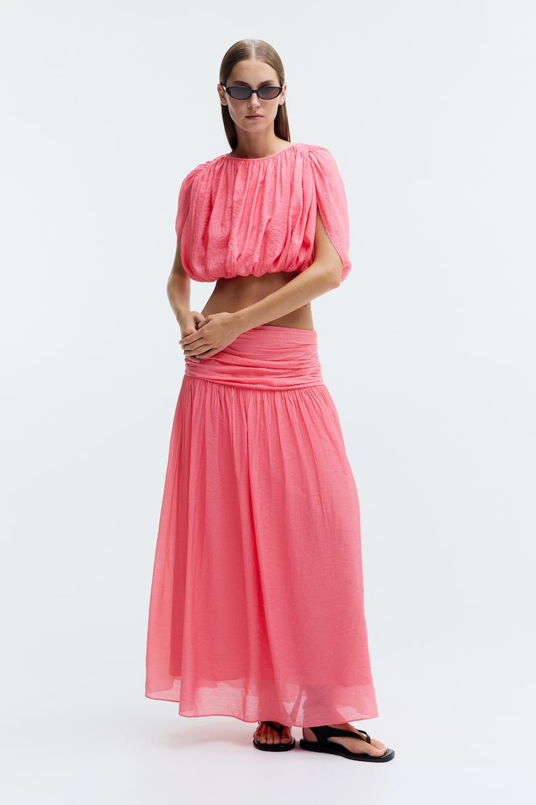 Bluza balon kroja od krep tkanine