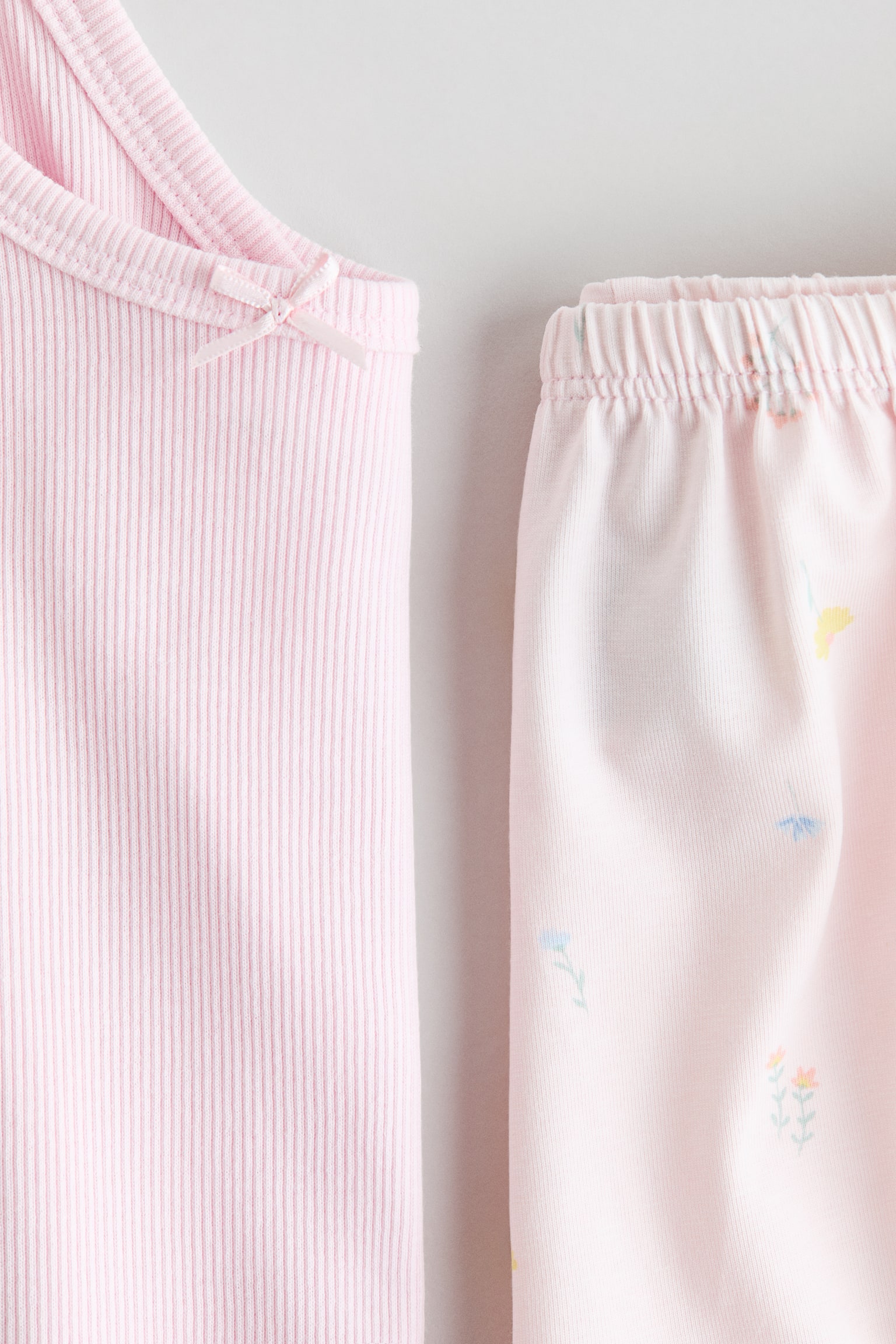 Cotton pyjamas - Light pink/Floral/White/Cherries/Light grey marl/New York - 2