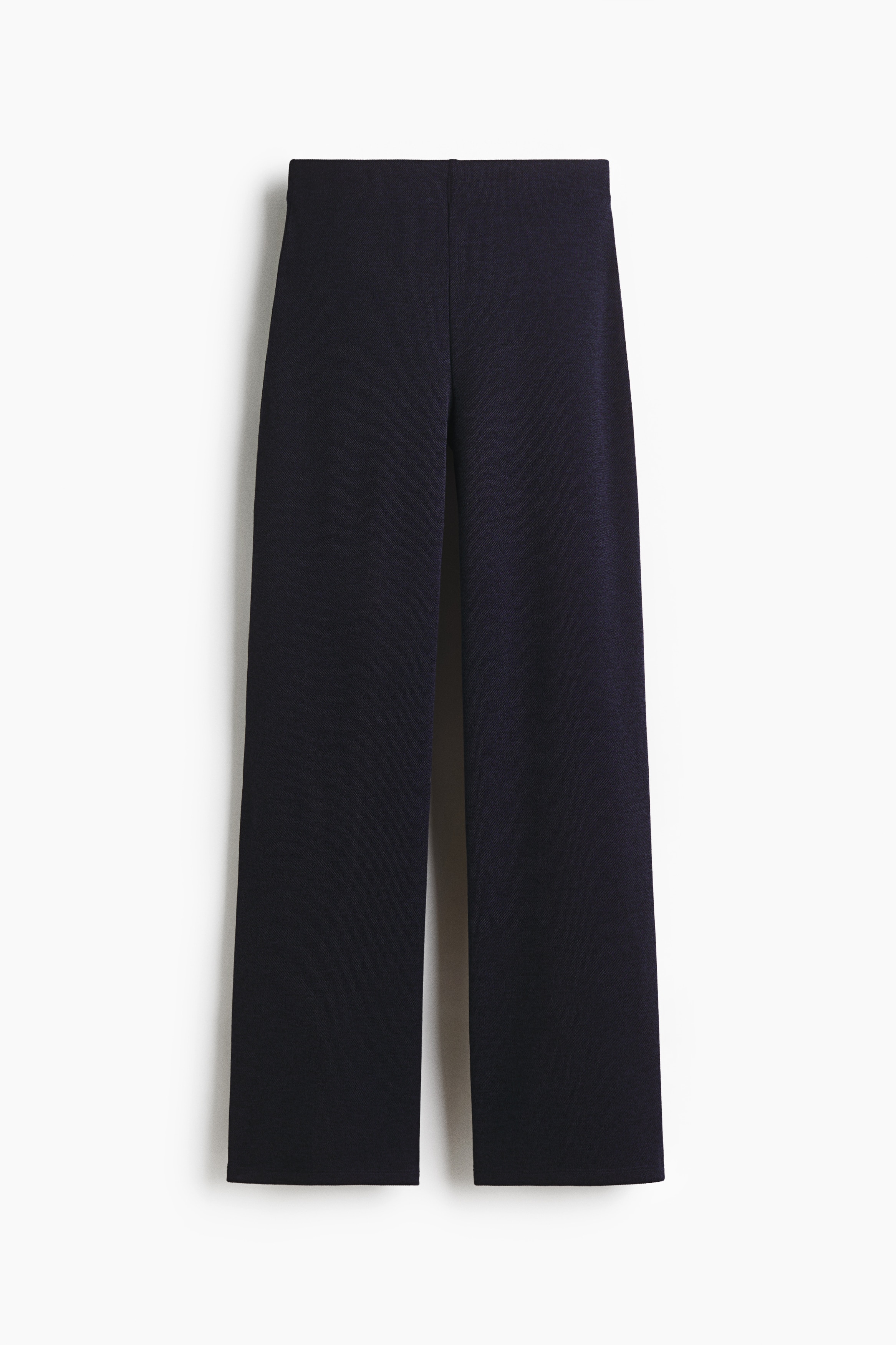 Jerseyhose mit geradem Bein - Marineblau/Beige/Braunmeliert