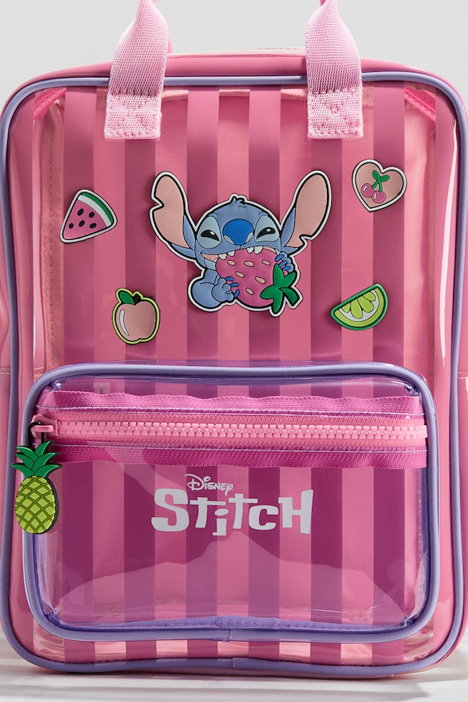 Motif-detail backpack - Pink/Lilo & Stitch - 3