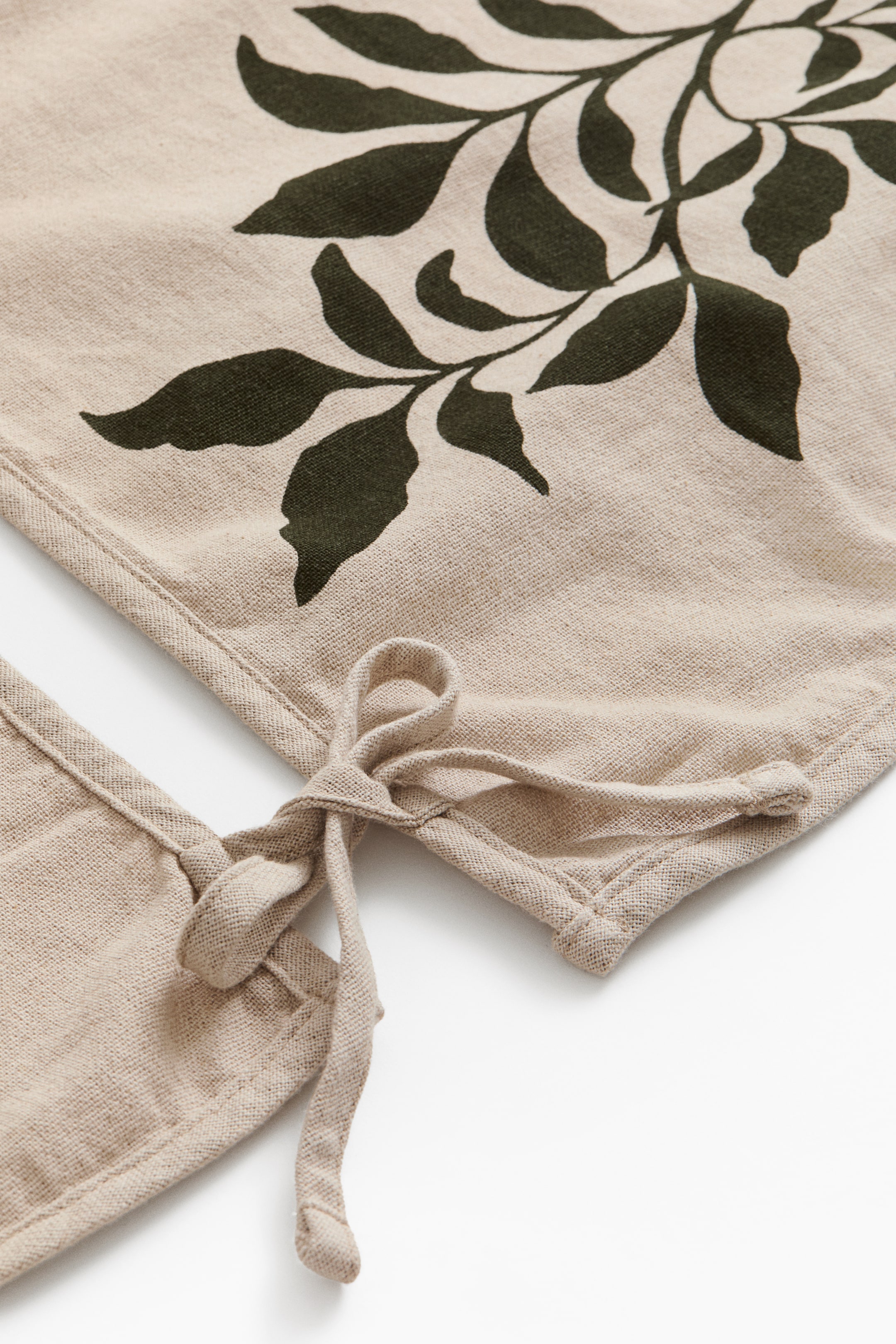 Linen-Blend Christmas Tree Skirt