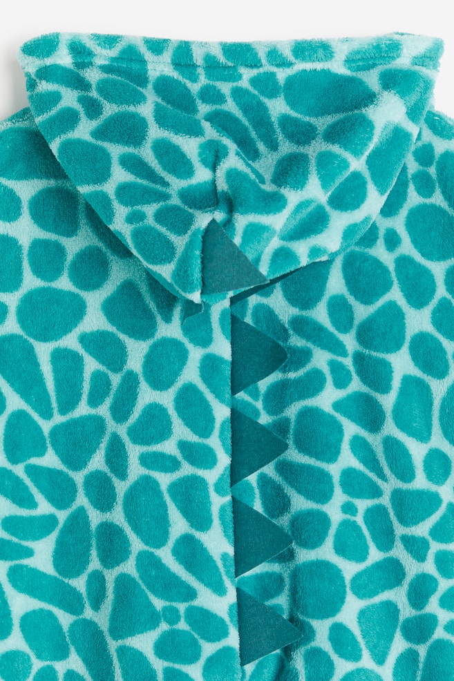 Animal all-in-one suit - Turquoise/Patterned/Beige/Leopard print - 2