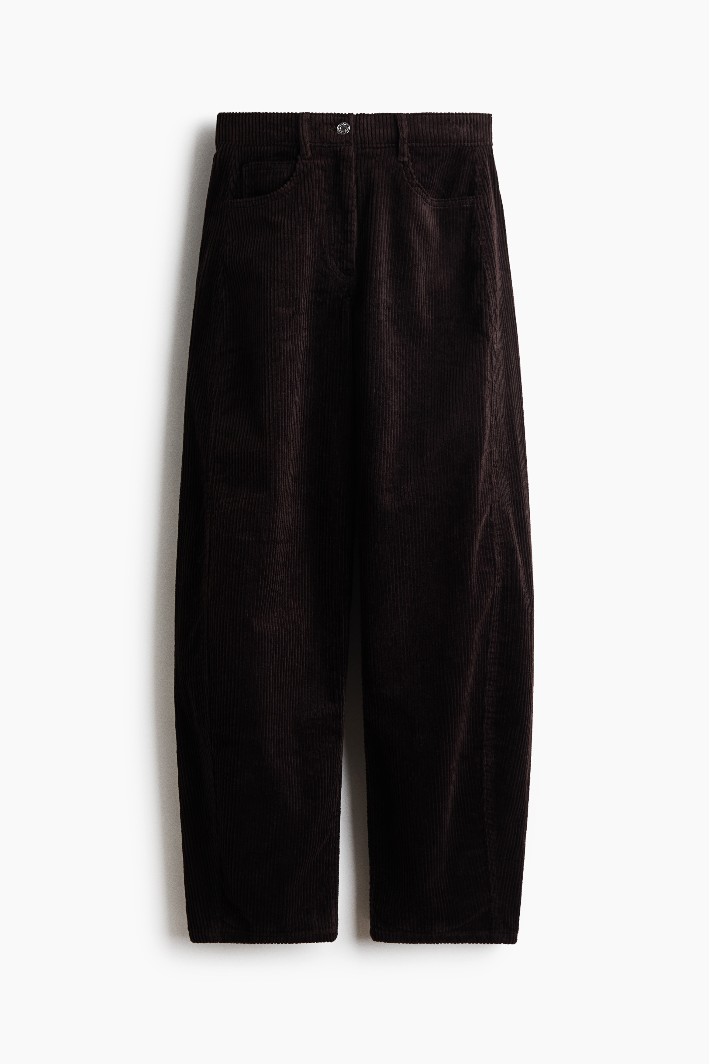 Barrel corduroy trousers