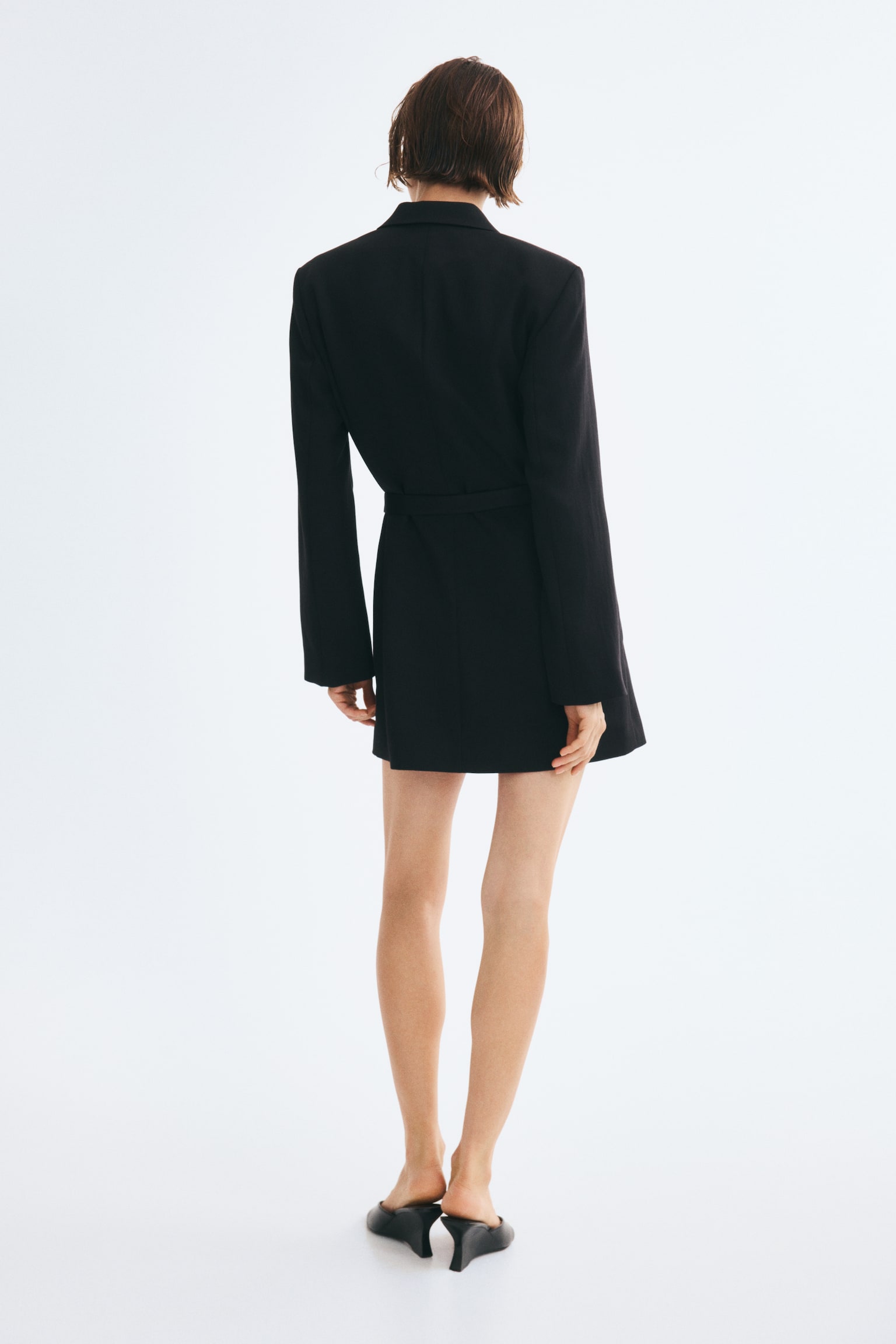 Женское платье H&M Wrap-front Jacket, цвет: Чёрный — фото 5