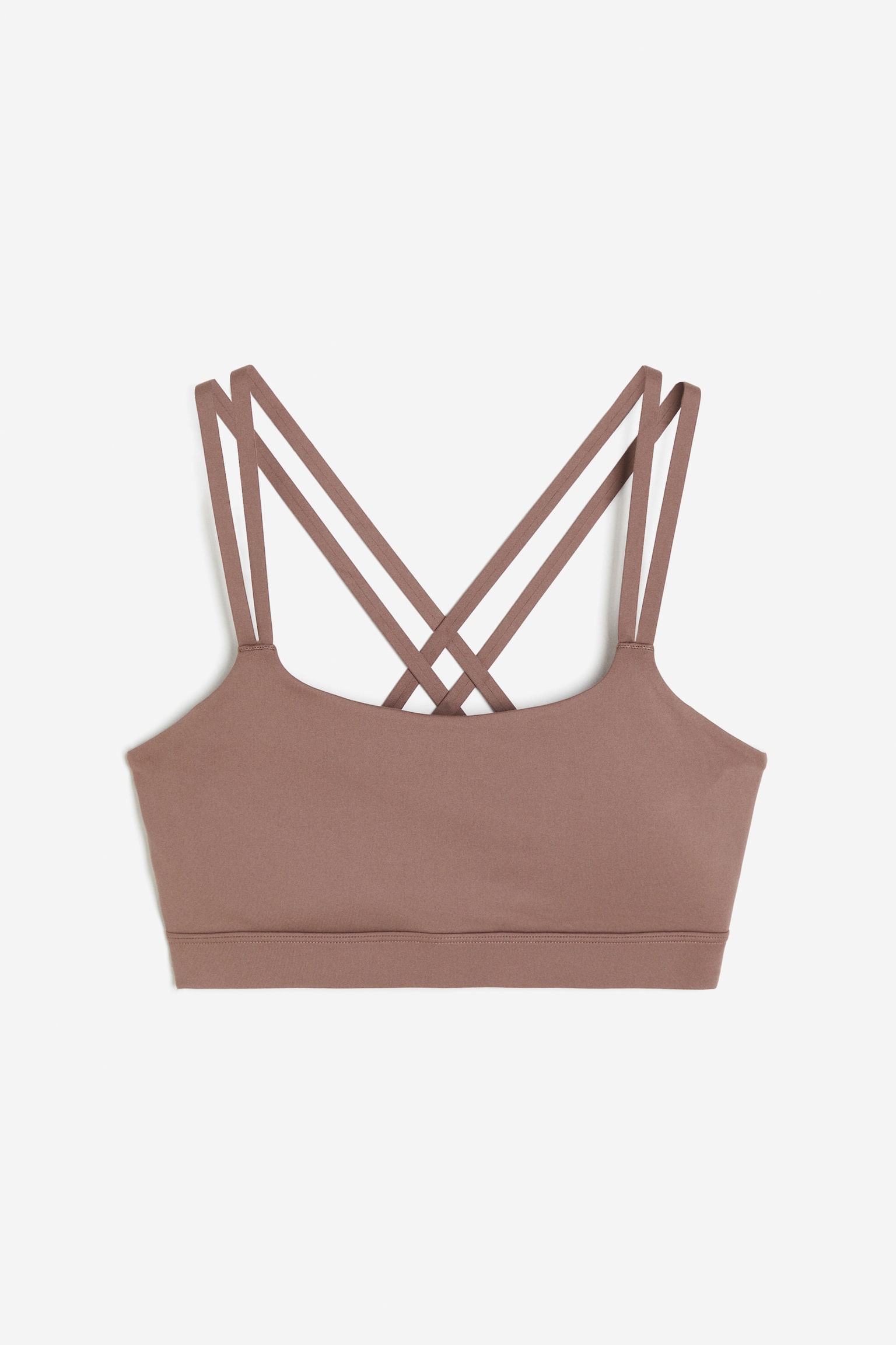 SoftMove™ Light Support Sports Bra - Dark beige/Black/Dark plum/White - 1