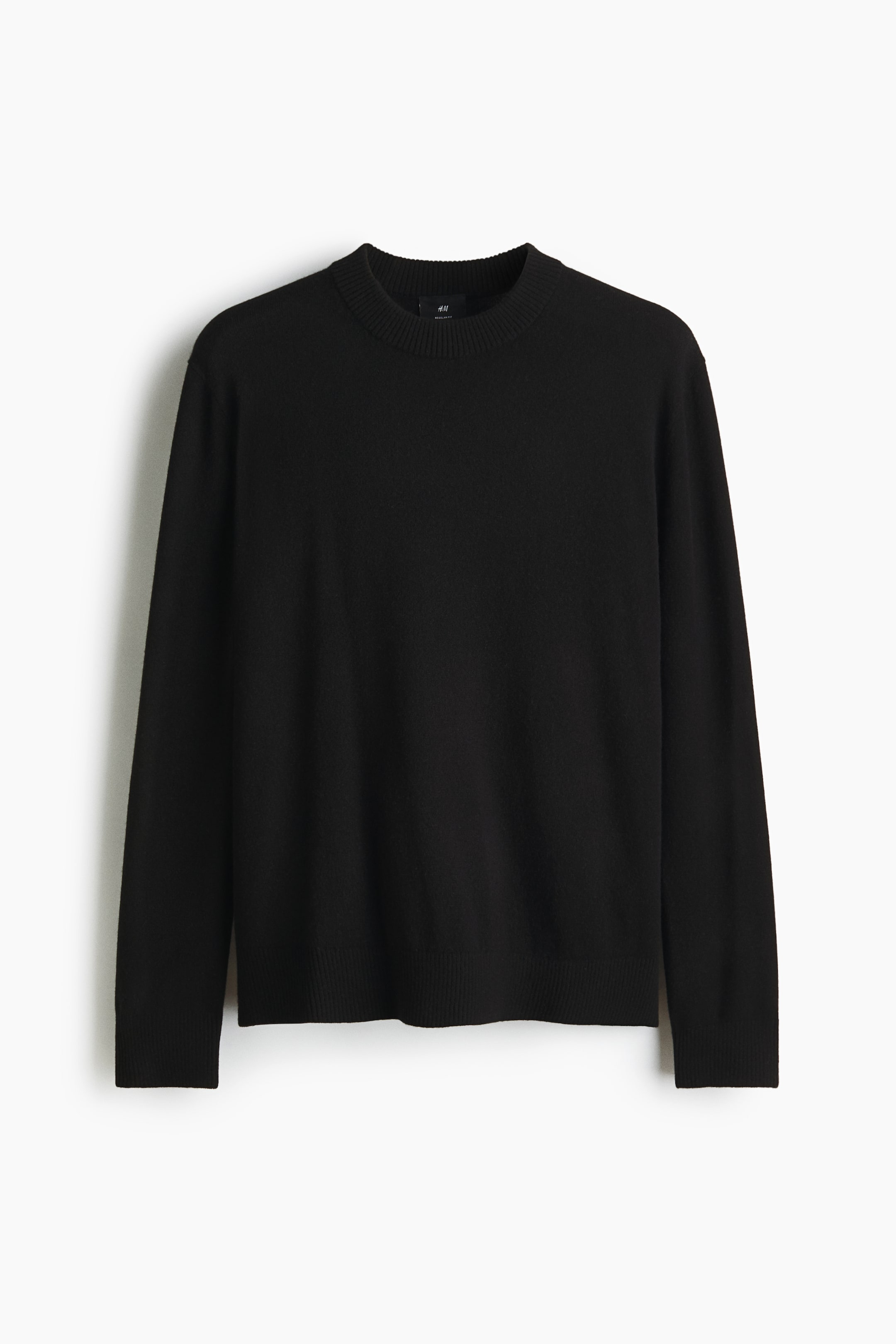 Ampliar la imagen: Suéter de cachemir Regular Fit - Negro - Men | H&M MX 1