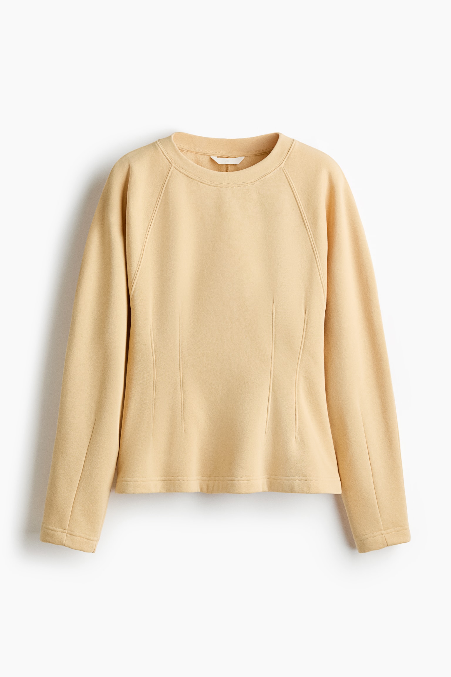 Waisted sweatshirt - Beige/Dark mole/Cream