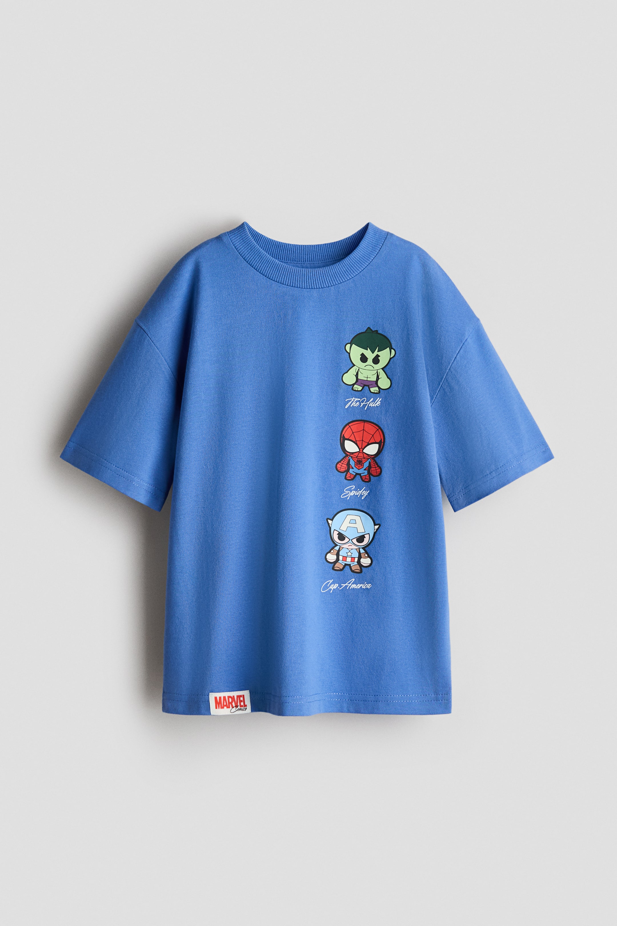 View larger image: Oversized printed T-shirt - Blue/Marvel Comics - Kids | H&M MY 1