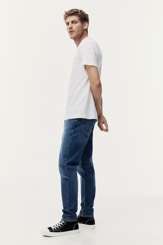 Regular Tapered Jeans - Blu denim/Blu denim chiaro/Nero/No fade black/Blu denim scuro/dc - 5