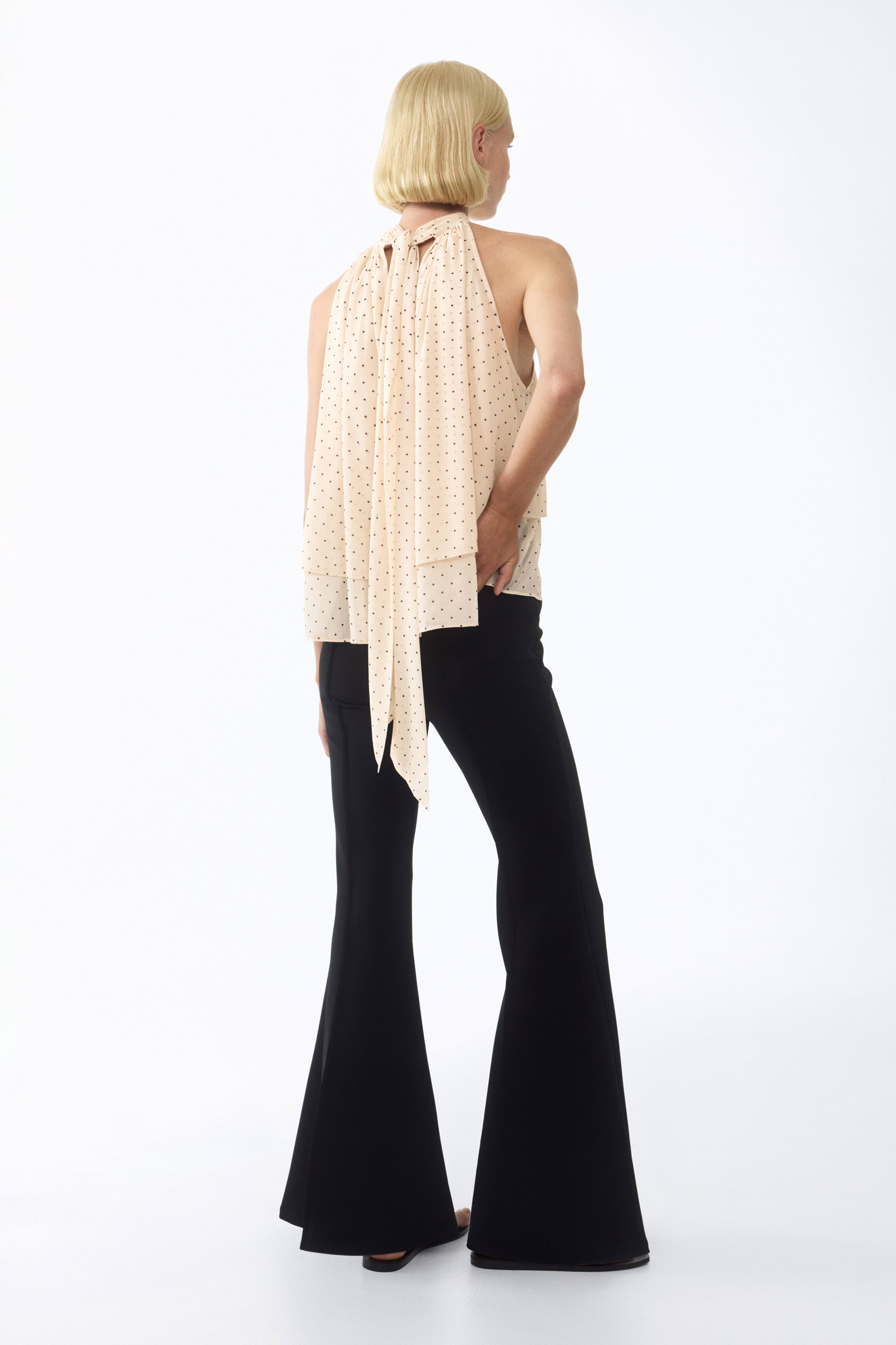 Tiered Tie-Detail Top