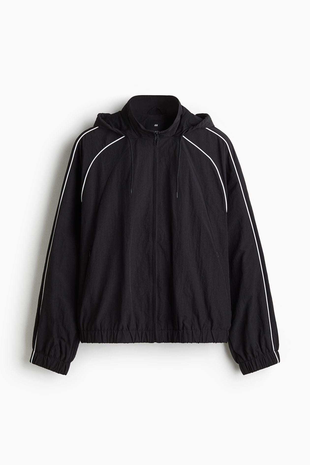 Veste à Capuche ERMANNA Noire Maille, Taille M - Femme, Zip, Manches Longues, Neuve Sans étiquette