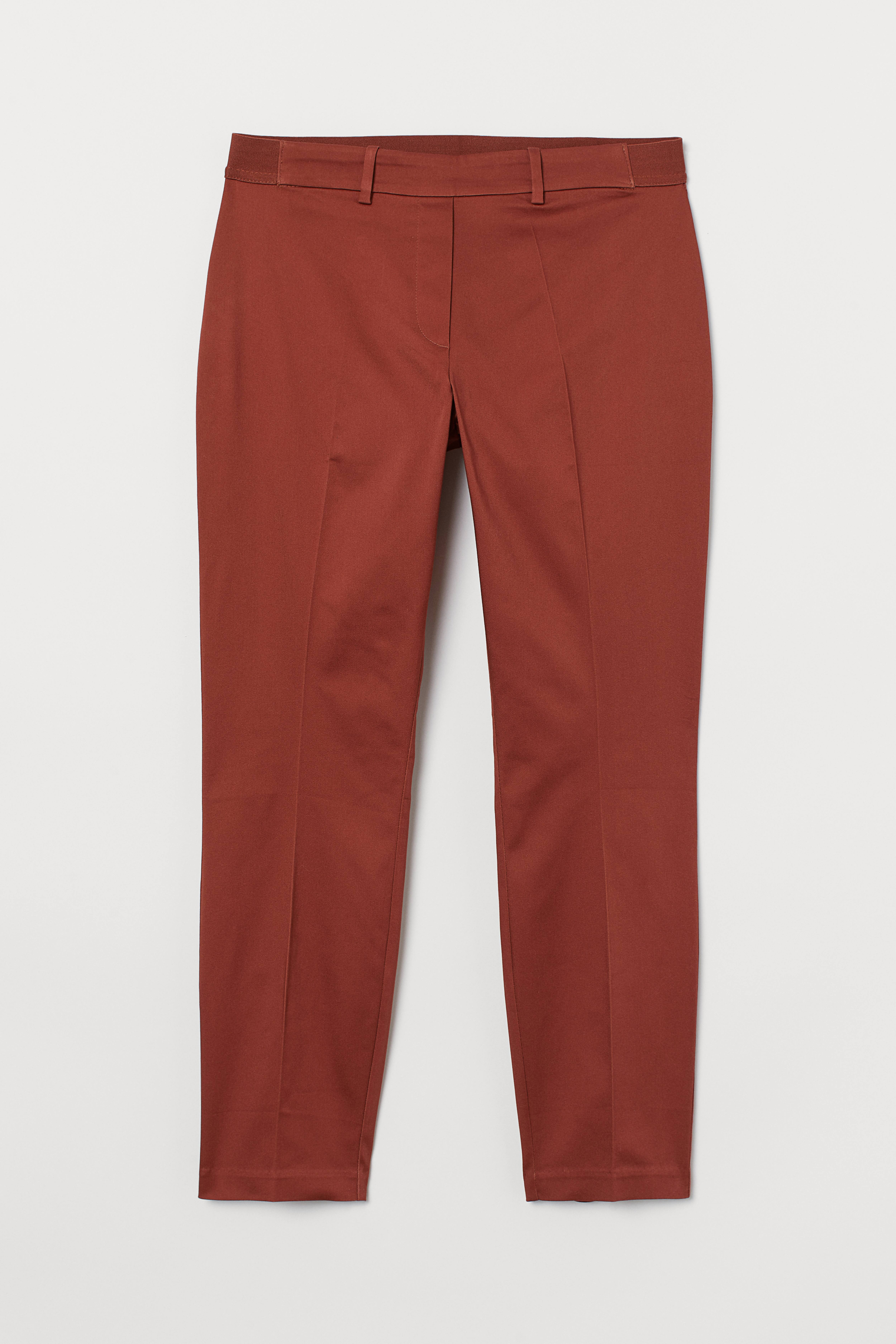 Pantalon rouge femme fashion h&m