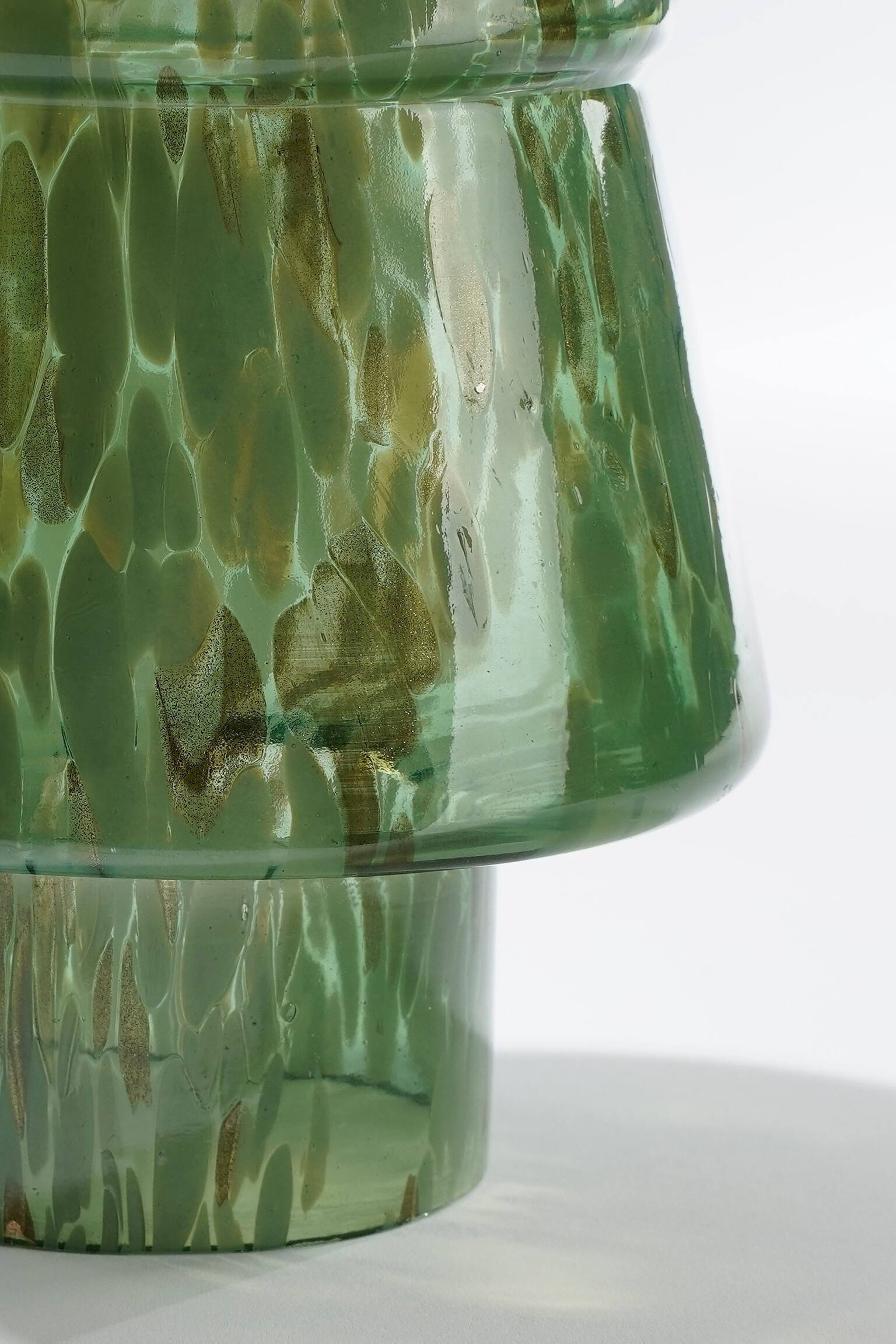 Juletræ Til Dekoration I Glas - Grøn/Hvid - 3