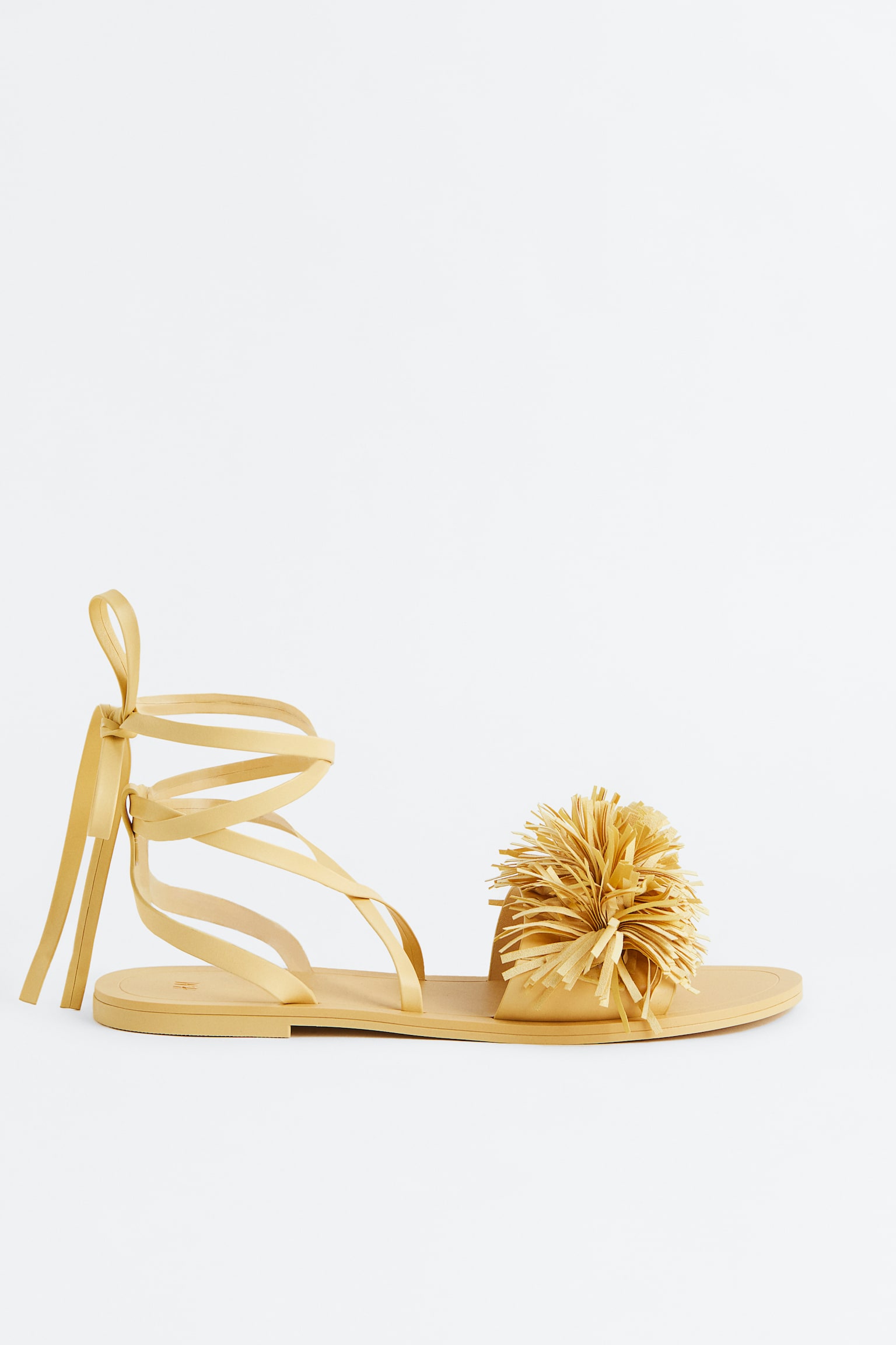 Tasselled sandals - Yellow/Pink - 1