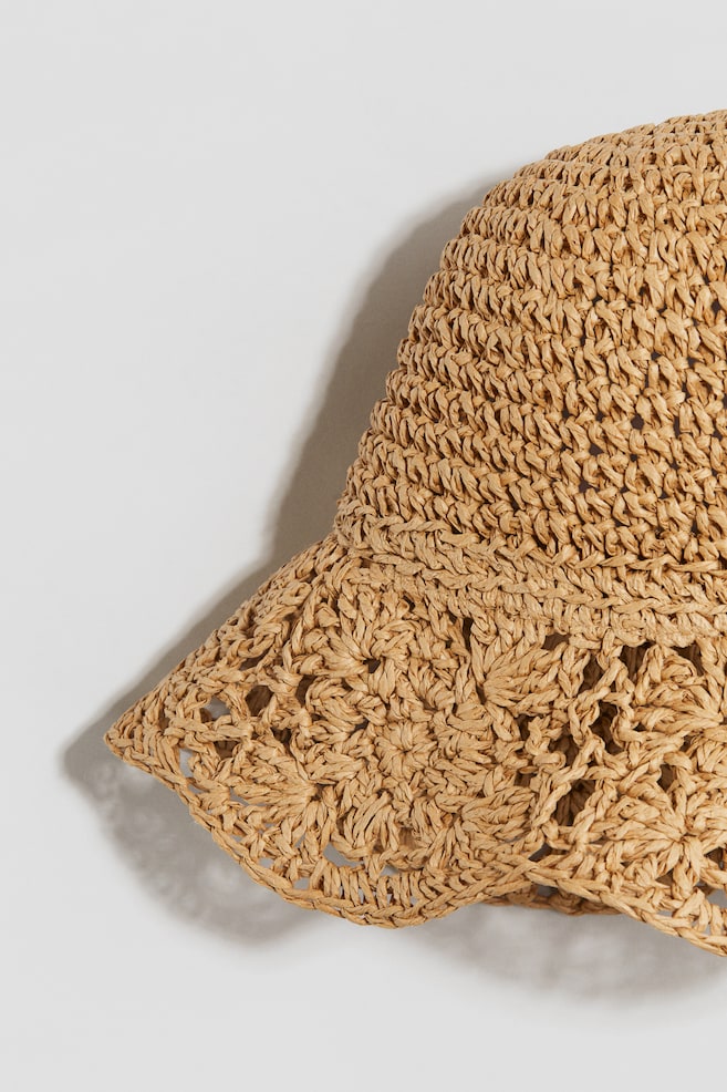 Sonnenhut aus Stroh-Beige - 2