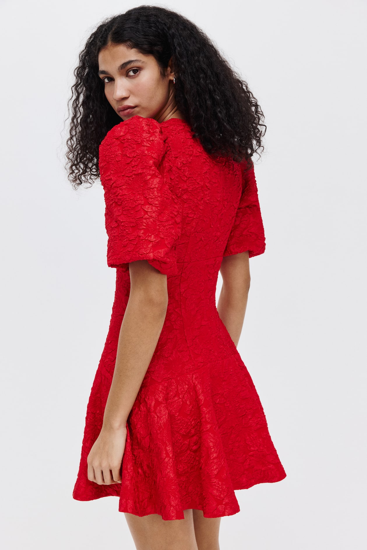 Puff-Sleeved Dress - image 2