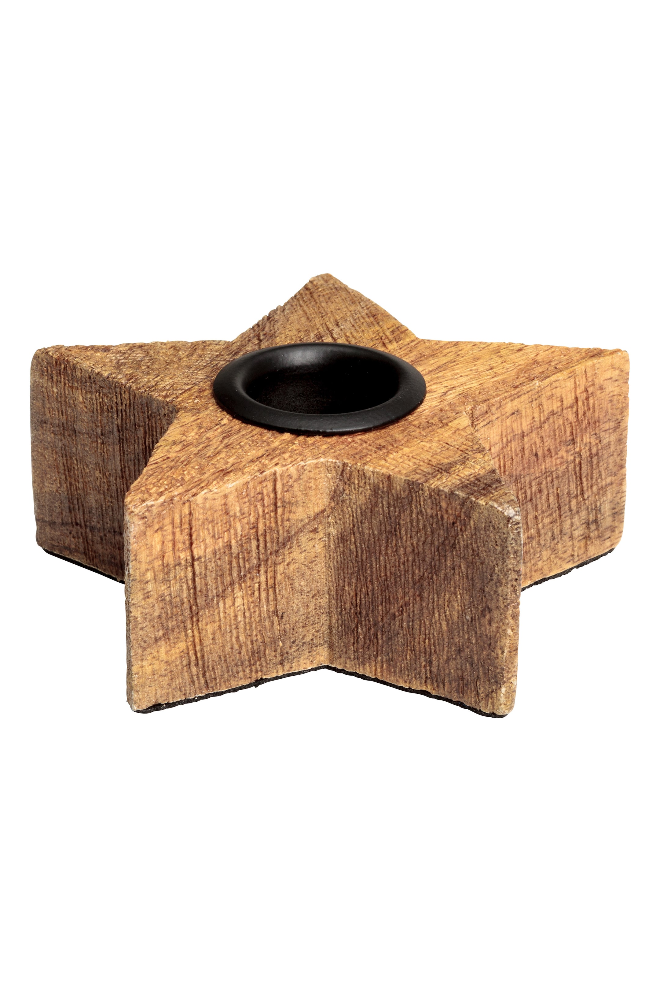 Agrandir l'image: Bougeoir en bois - Beige - Home All | H&M FR 1