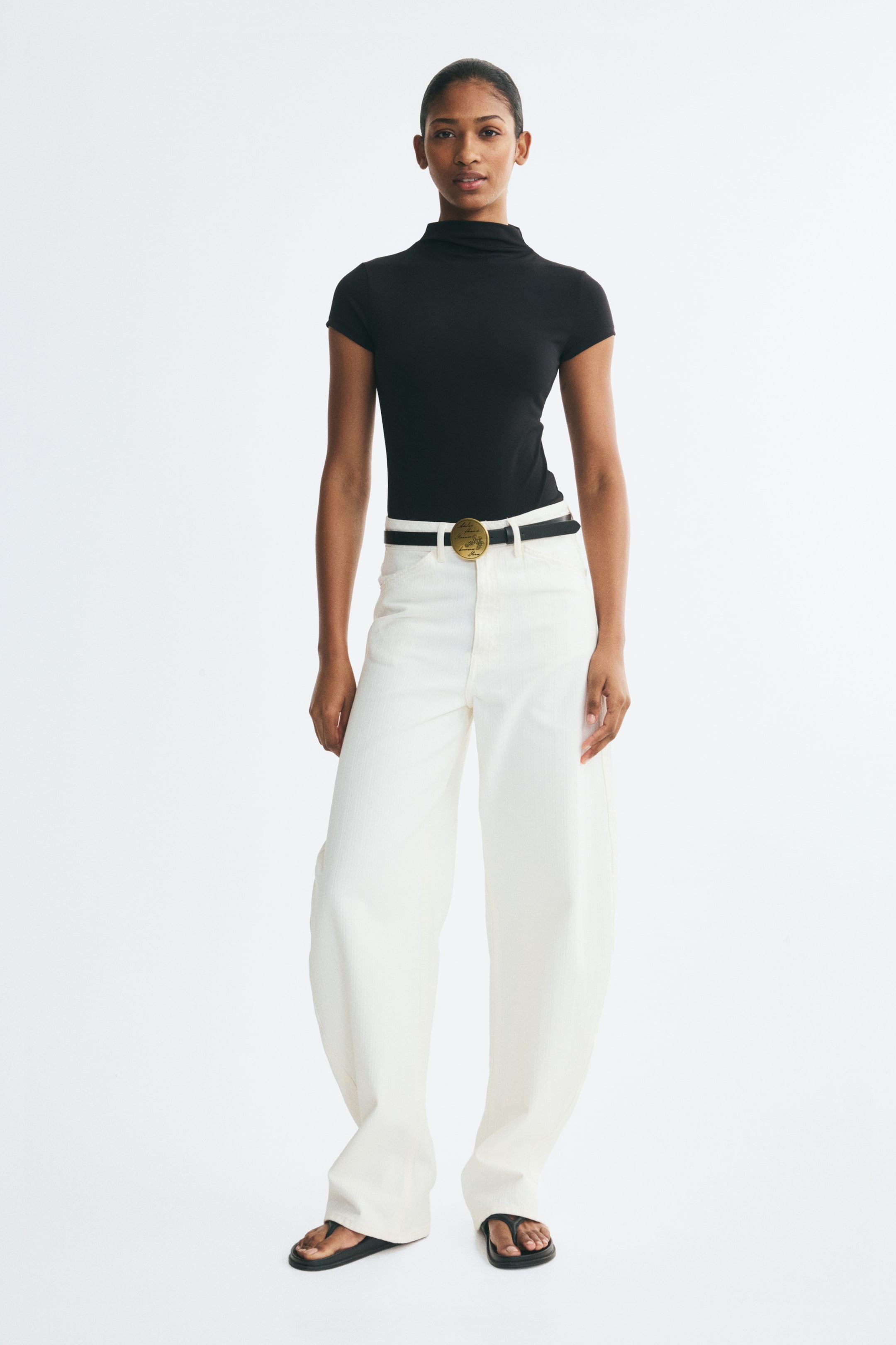View larger image: Turtleneck jersey body - Black - Ladies | H&M 1