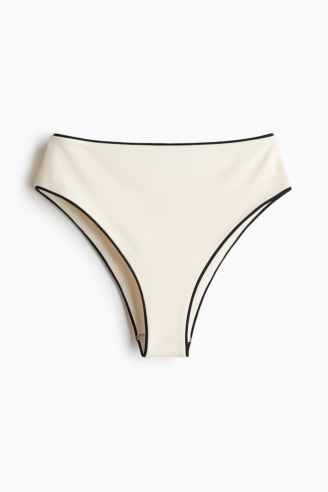 High Waist Bikini bottoms - Cream - 1