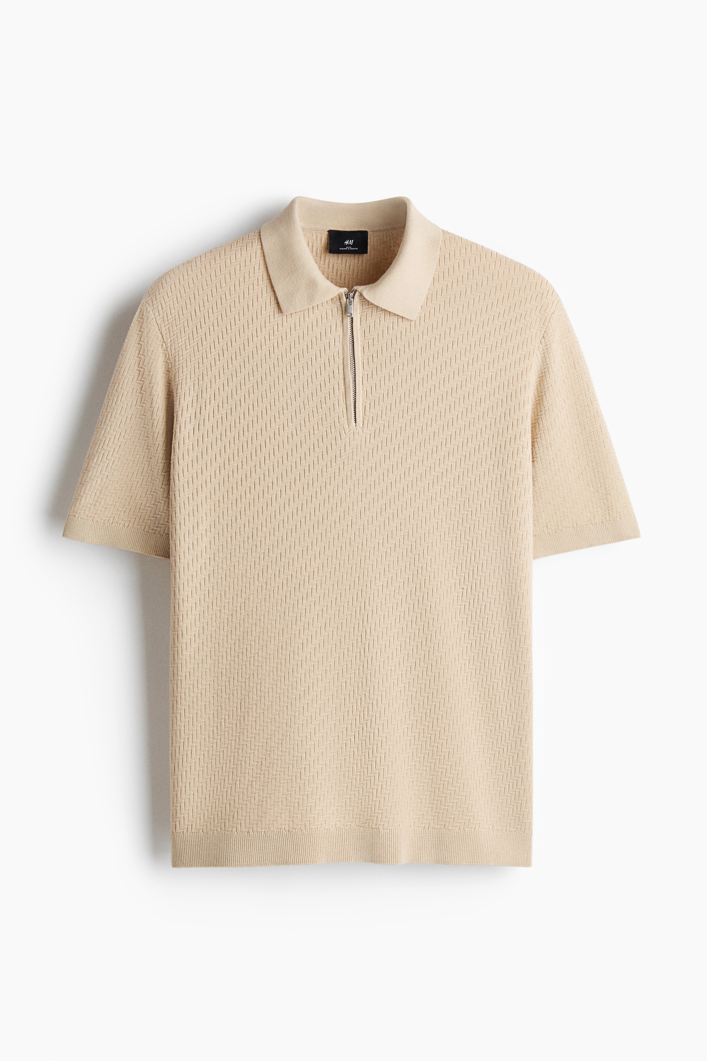 Slim-Fit Polo Shirt - Beige/Navy blue/Burgundy