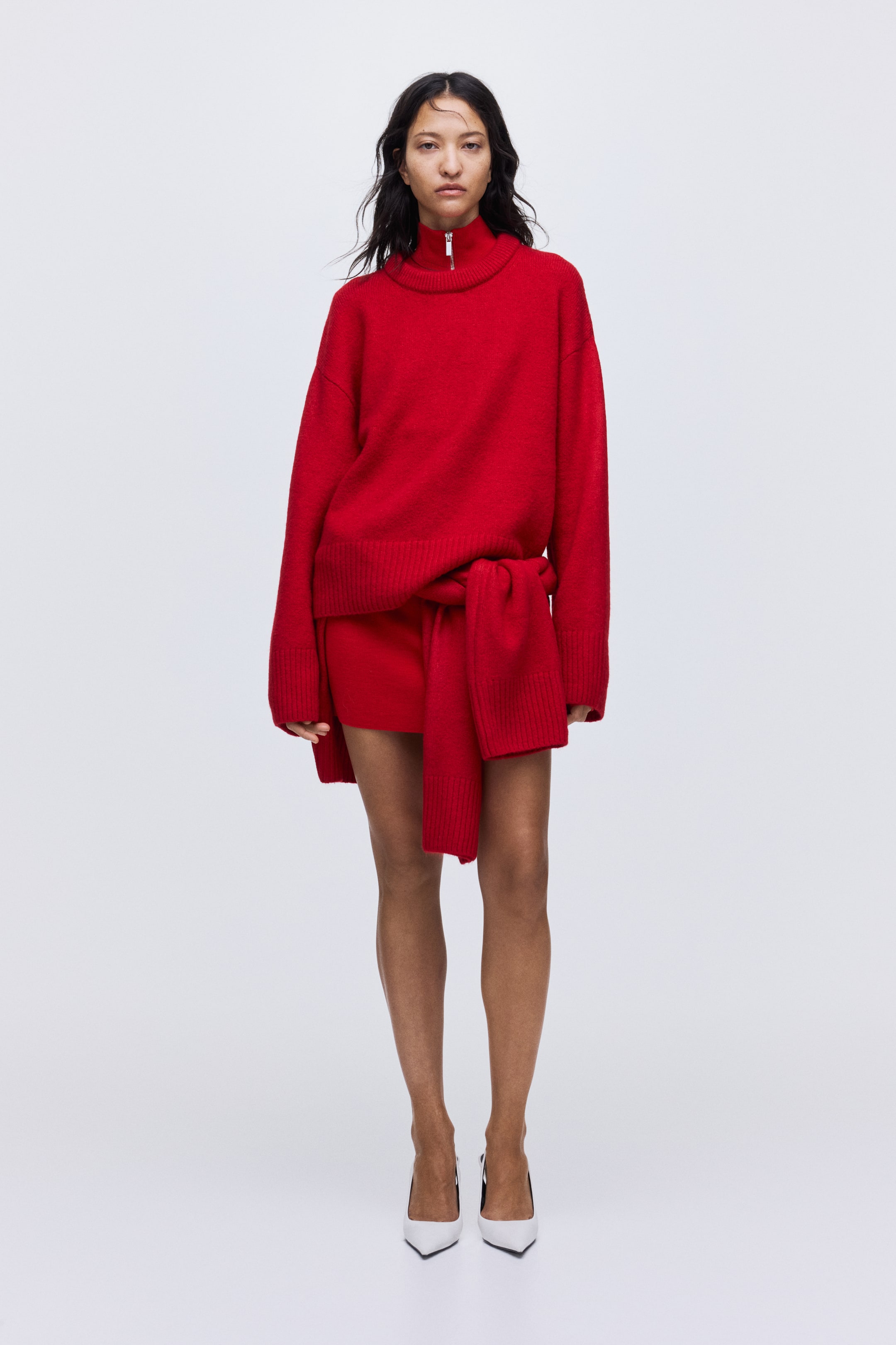 View larger image: Oversized Sweater - Red - Ladies | H&M CA 1