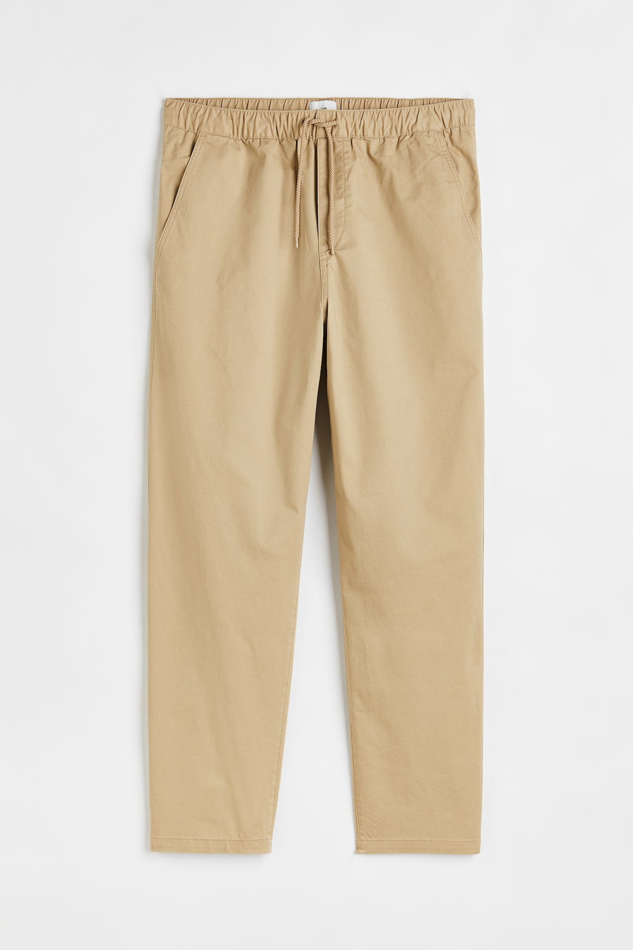 Relaxed Fit Twill Pull-on Pants - Beige - Men | H&M US