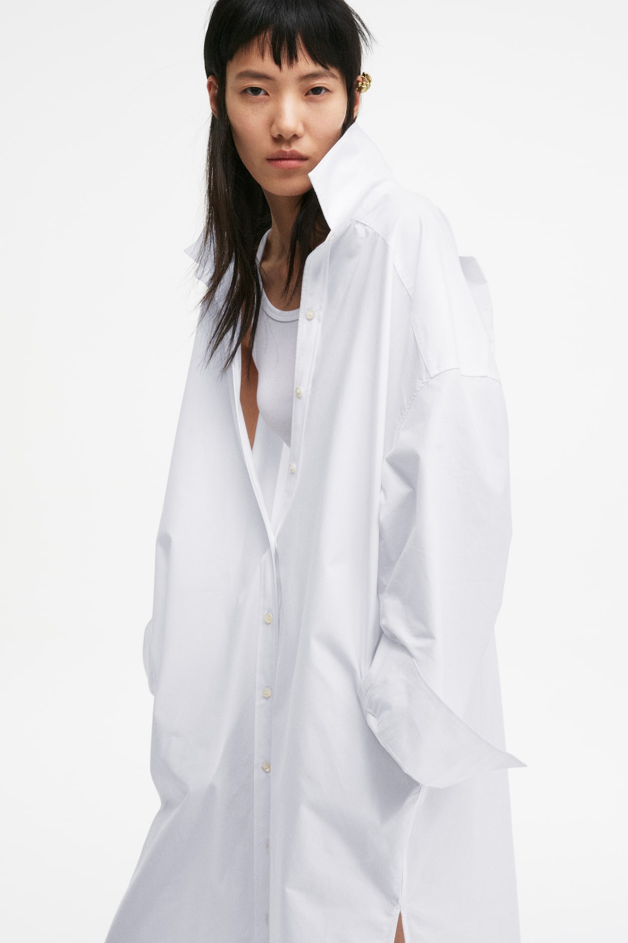 Poplin Shirt Dress - image 3
